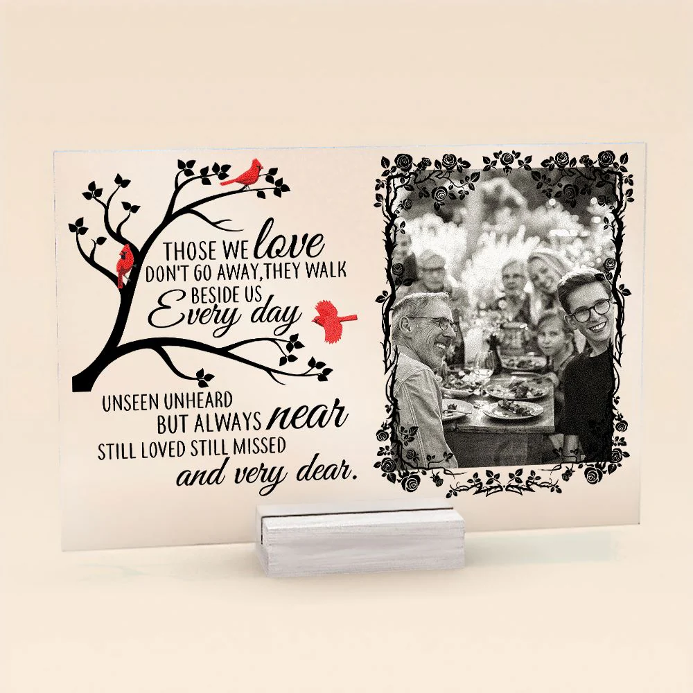 Unseen Unheard But Always Near - Personalized Acrylic Photo Plaque - Image 2