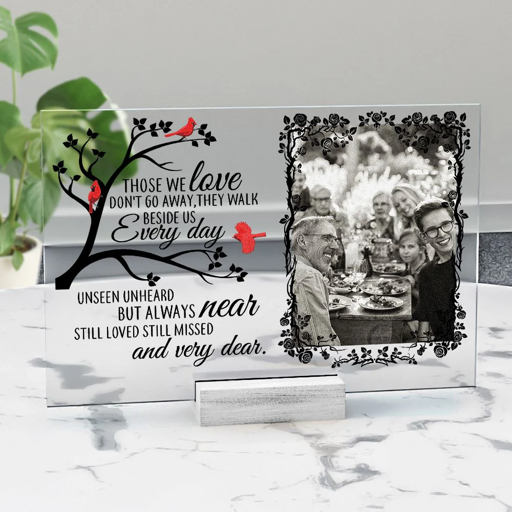 Unseen Unheard But Always Near - Personalized Acrylic Photo Plaque - Image 4