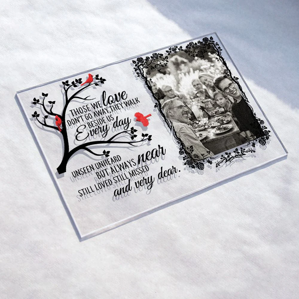Unseen Unheard But Always Near - Personalized Acrylic Photo Plaque - Image 5