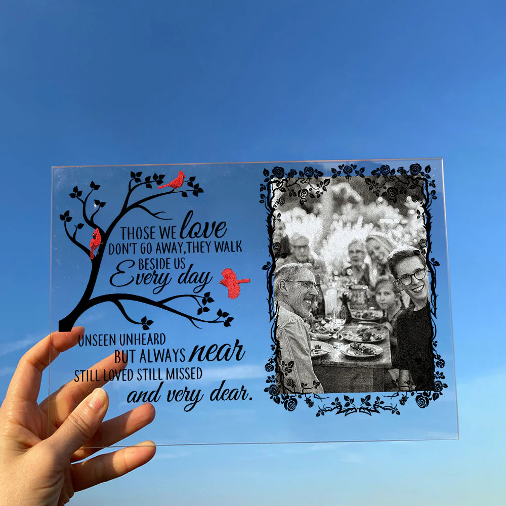 Unseen Unheard But Always Near - Personalized Acrylic Photo Plaque - Image 6