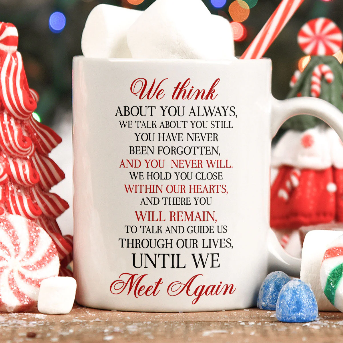 Until We Meet Again Memorial Gift - Personalized Mug - Image 4