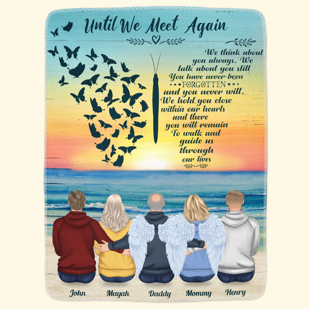 Until We Meet Again - Personalized Memory Blanket - Image 3