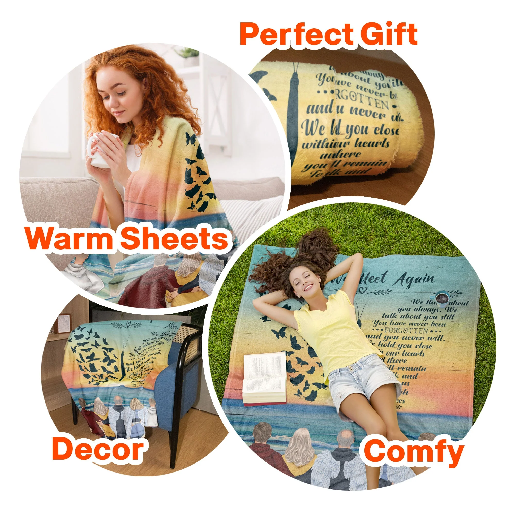 Until We Meet Again - Personalized Memory Blanket - Image 6