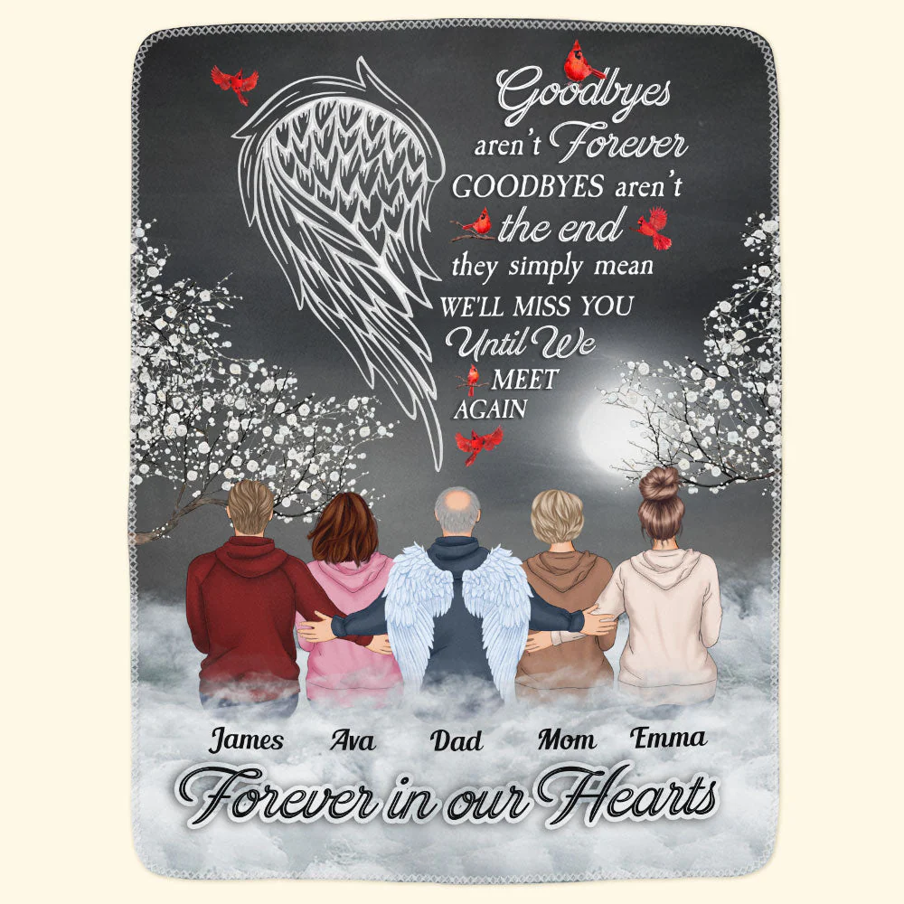 Until We Meet Again - Personalized Blanket - Image 4