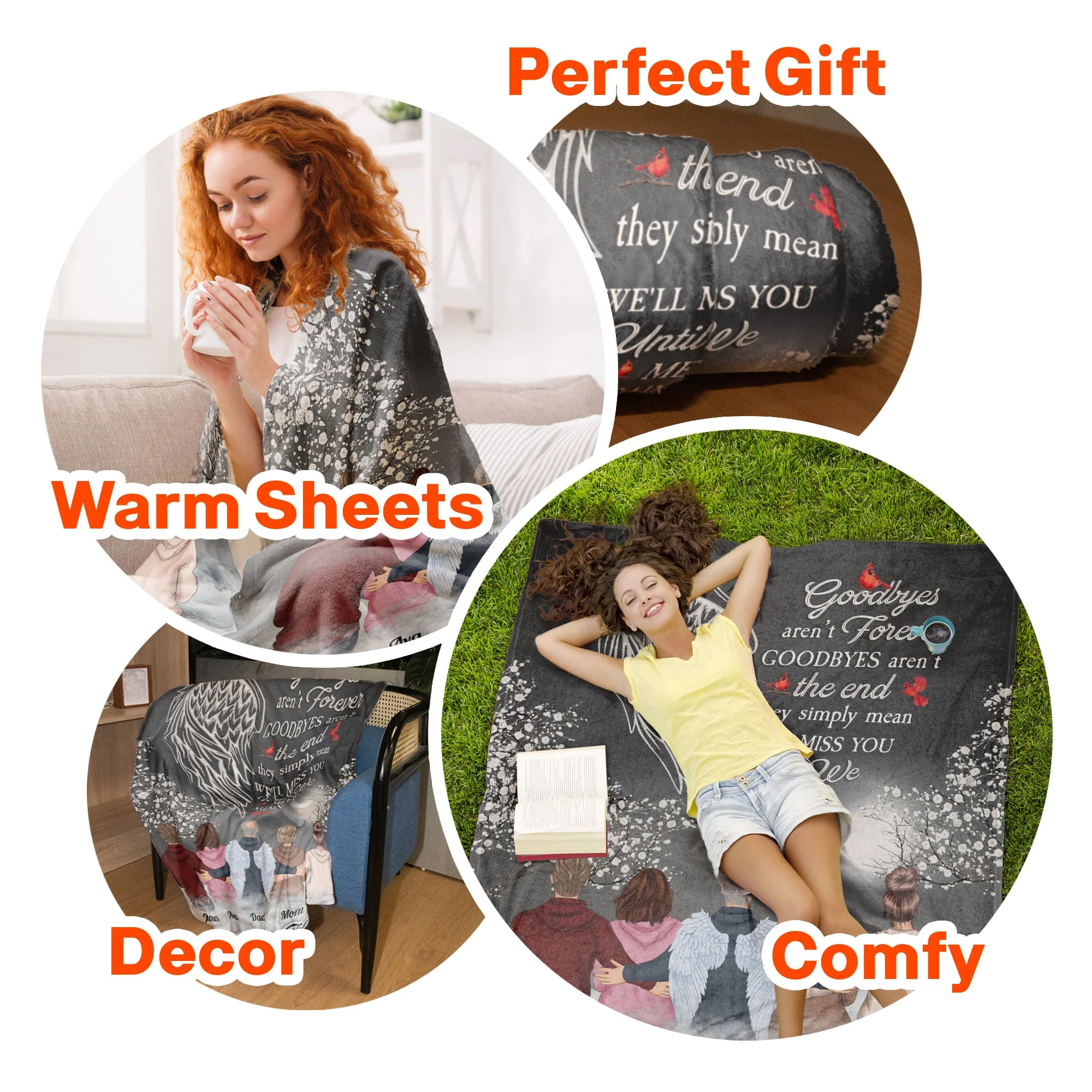 Until We Meet Again - Personalized Blanket - Image 8