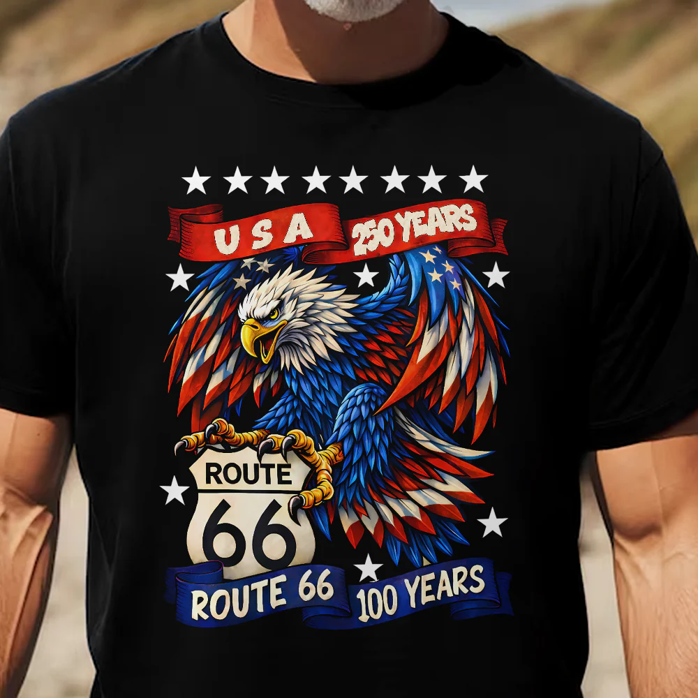 USA 250 Route 66 100 Years - Shirt - Image 2