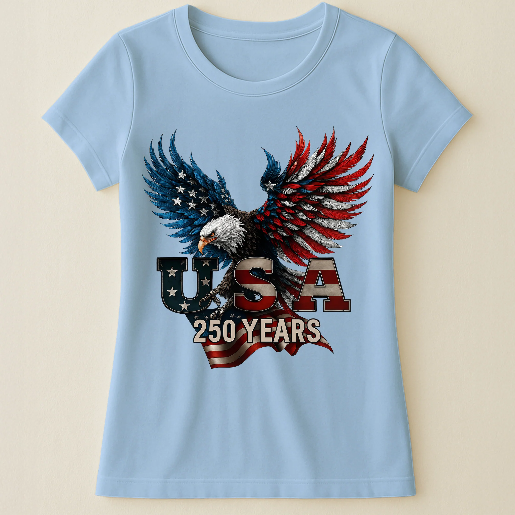 USA 250 Years Majestic Eagle - Shirt - Image 11