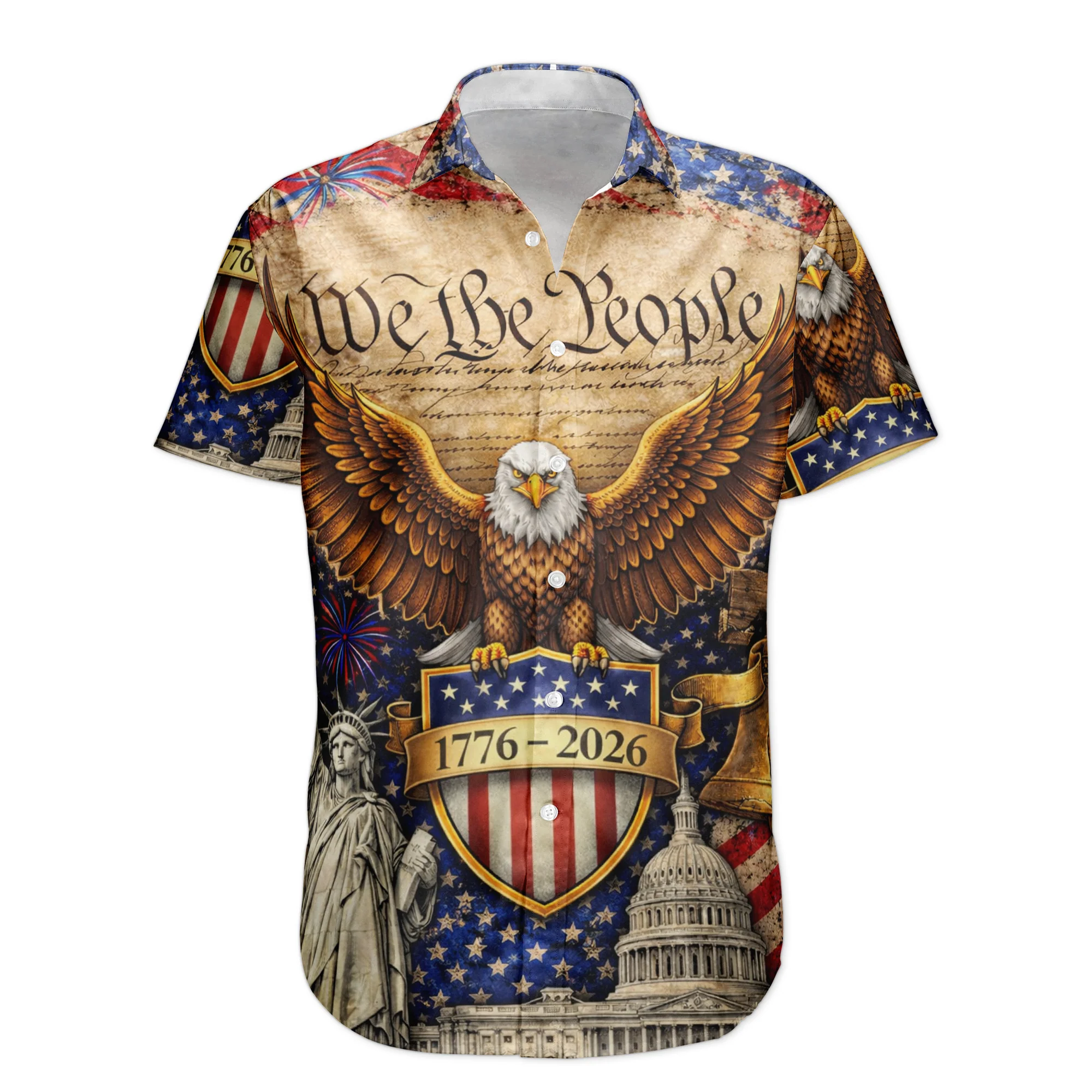 USA We're The People 250 Years - Personalized Hawaiian Shirt - Image 5