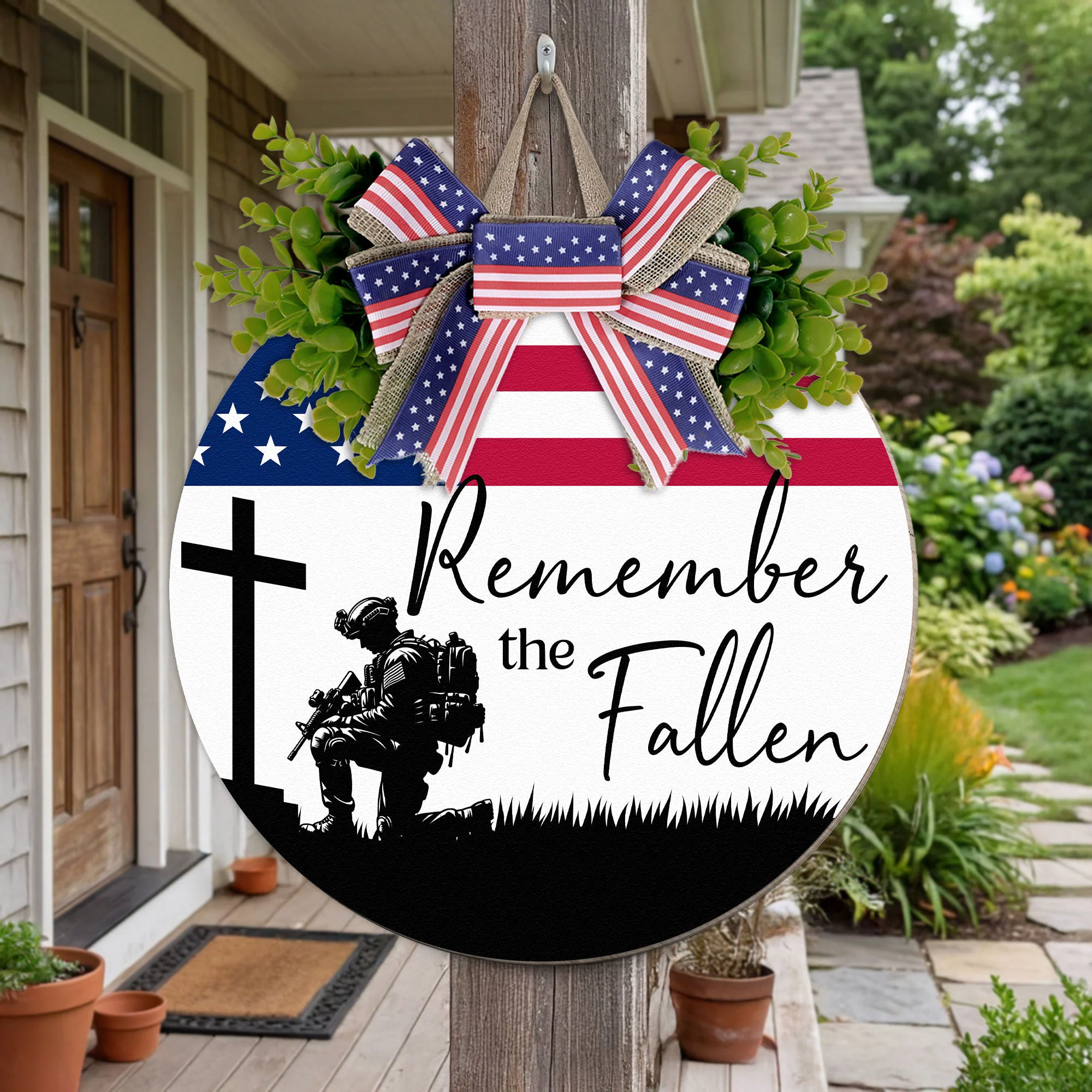 Veteran Memorial 250 Years Of Freedom Military Tribute - Personalized Wood Sign - Image 3