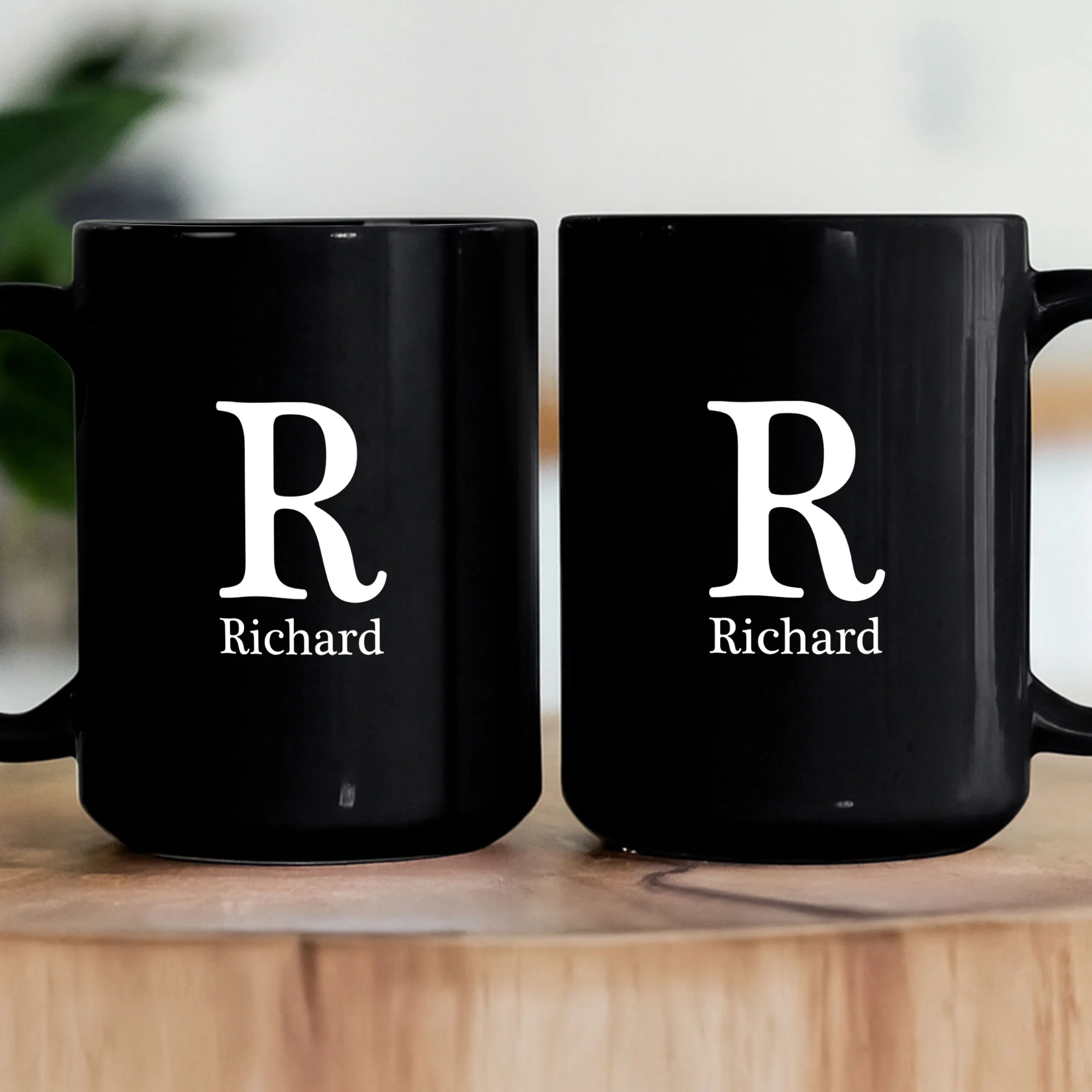 Vintage Monogram - Coworker Gifts - Personalized Mug - Image 3