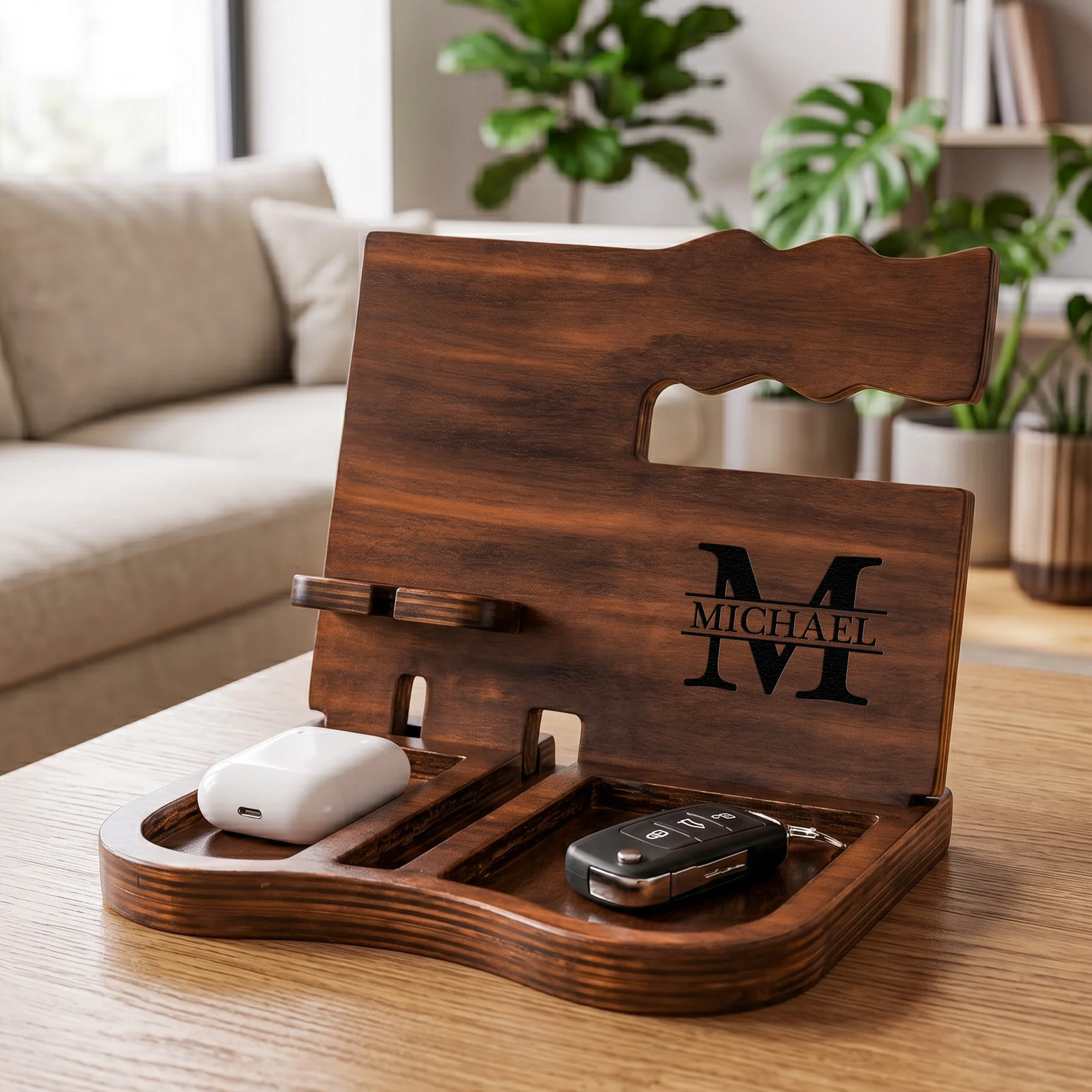 Vintage Monogram - Personalized Desk Organizer - Image 4