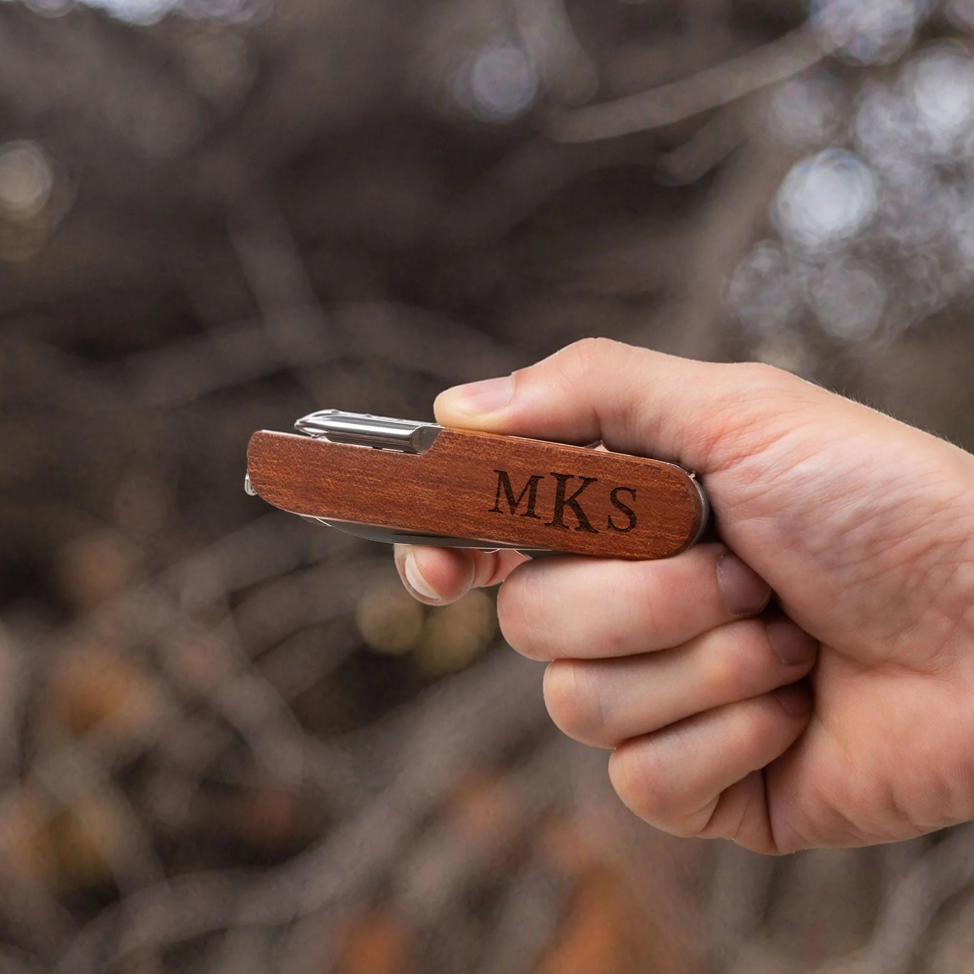 Vintage Monogram - Personalized Multi Tool Knife - Image 2
