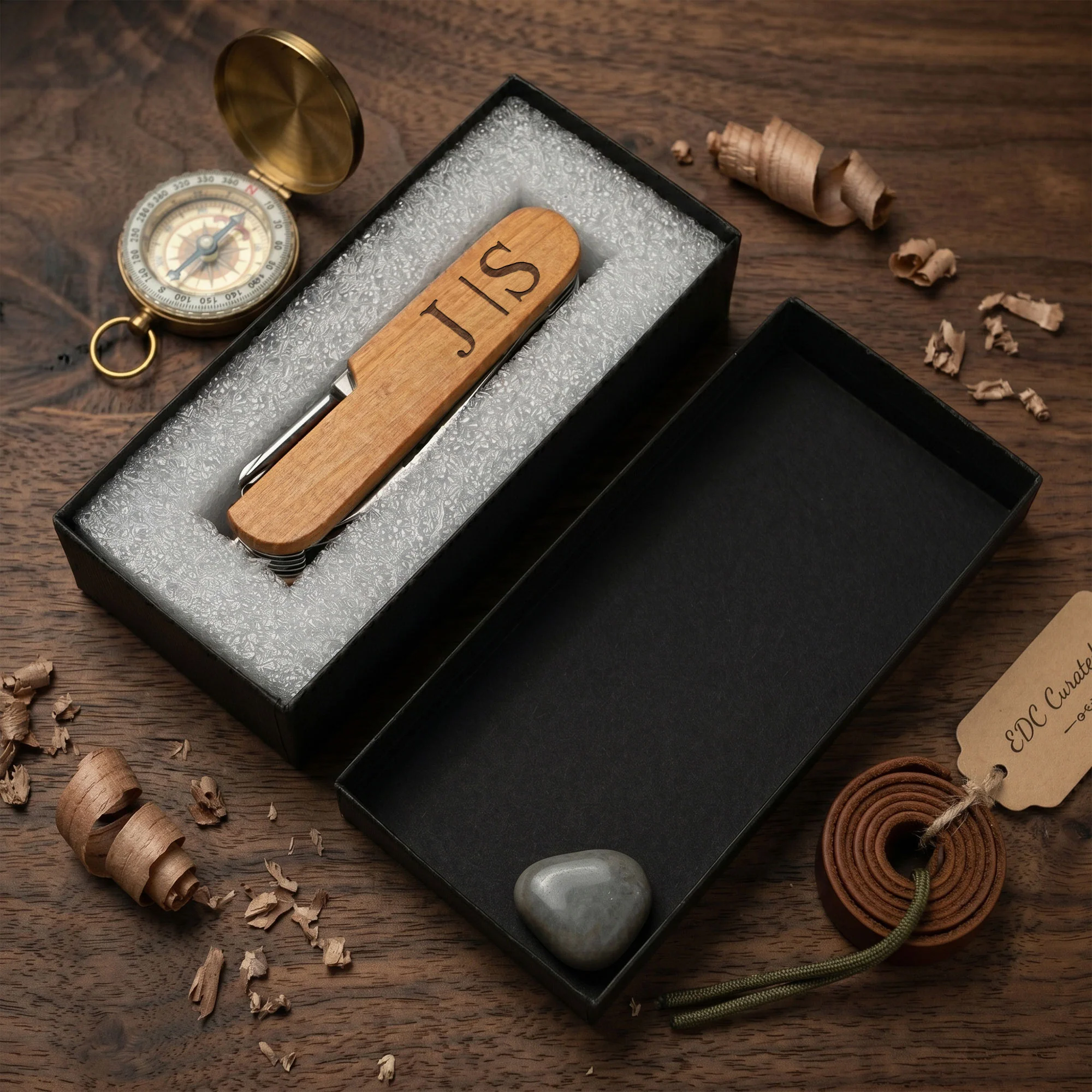 Vintage Monogram - Personalized Multi Tool Knife - Image 5