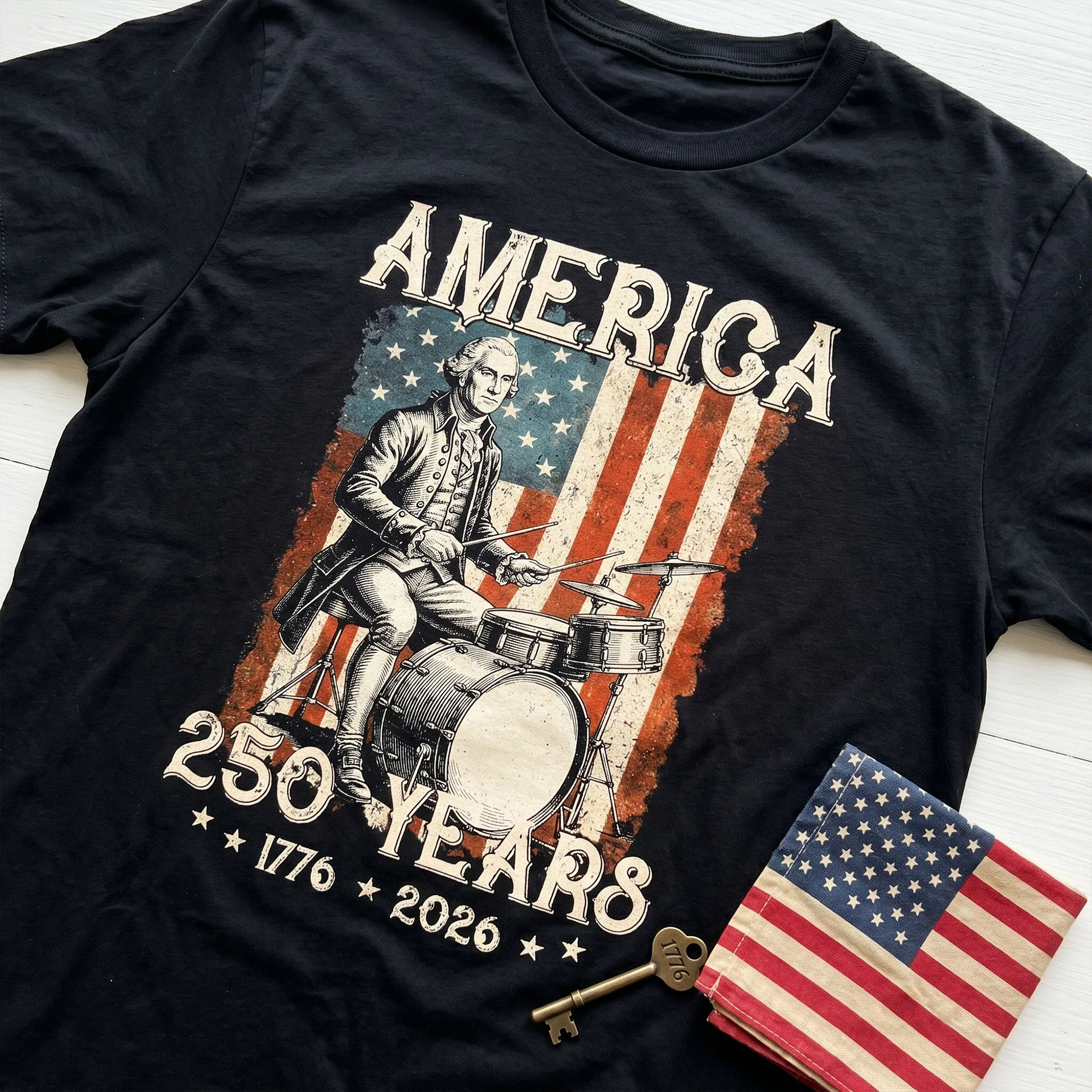 Vintage Presidents Playing Instruments - Personalized Shirt - Image 2