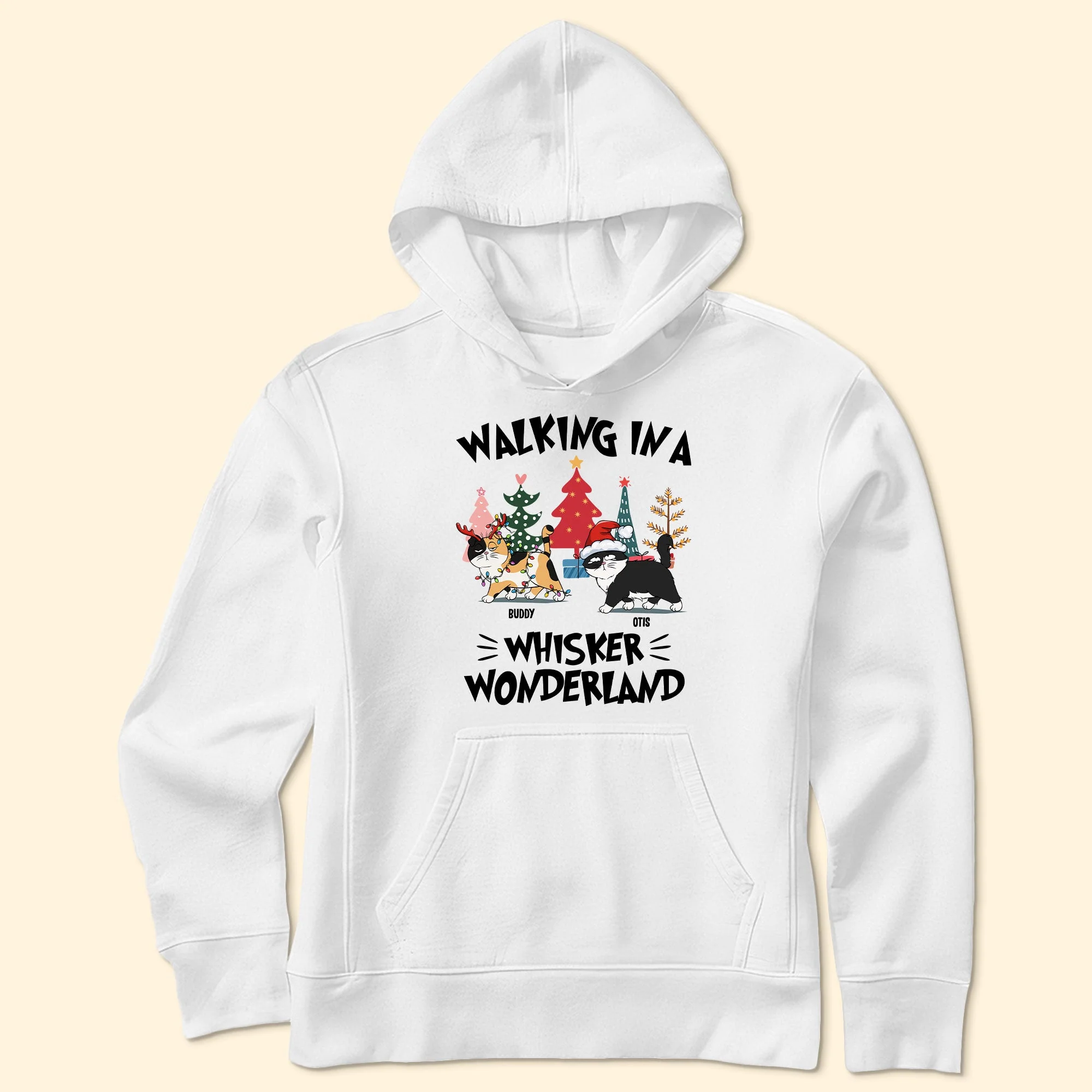 Walking In A Whisker Wonderland - Personalized Shirt - Image 5