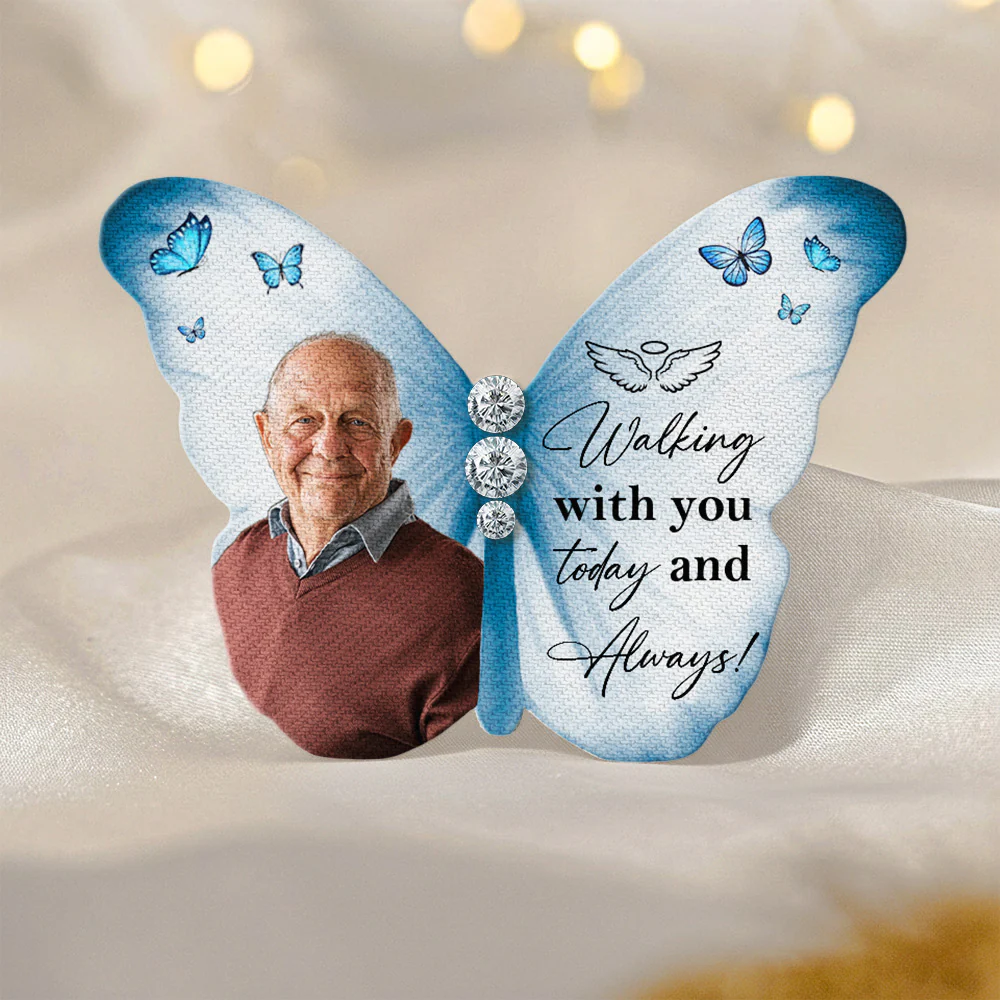 Walking With You Today And Always - Personalized Brooch - Image 7