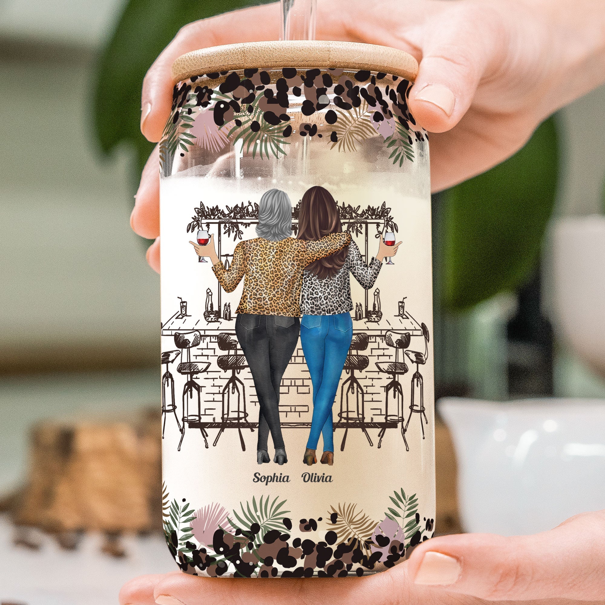 Wanrning The Girls Are Drinking Again New - Personalized Clear Glass Cup - Image 2
