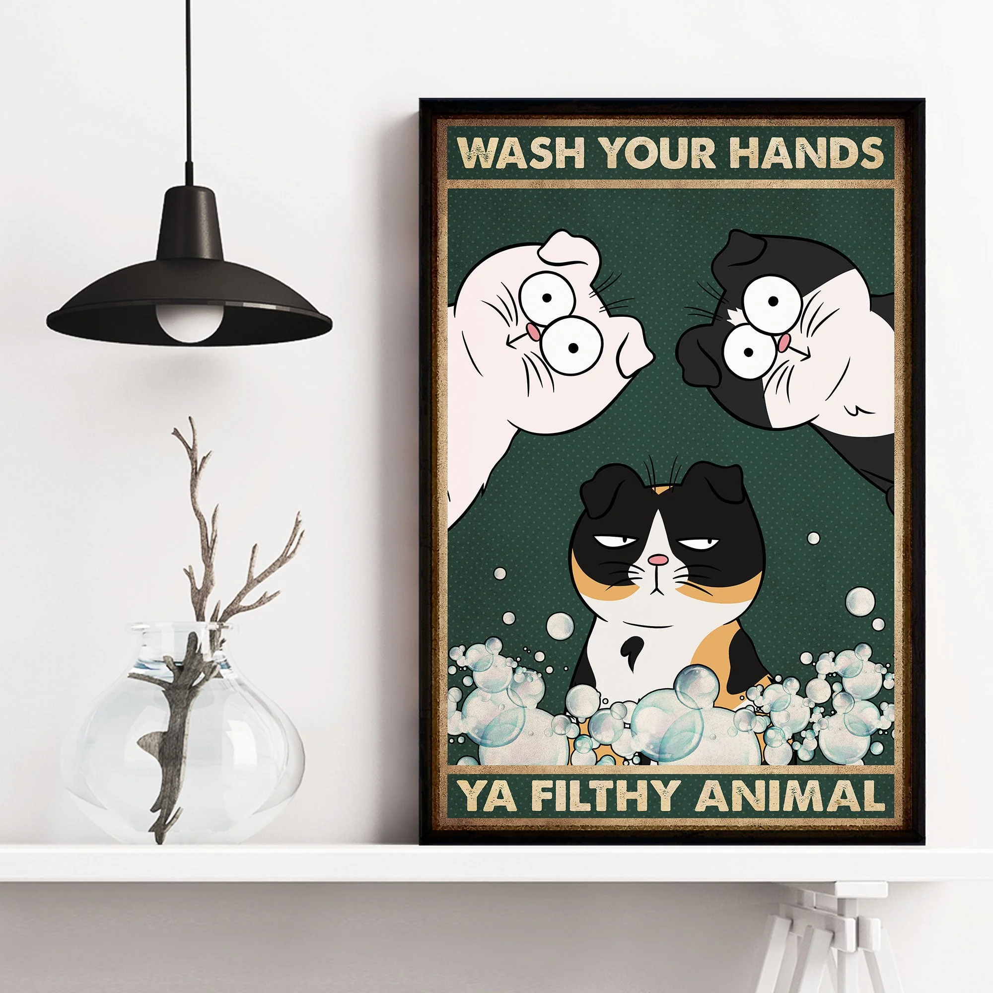 Wash Your Hands Ya Filthy Animal - Personalized Poster - Image 3