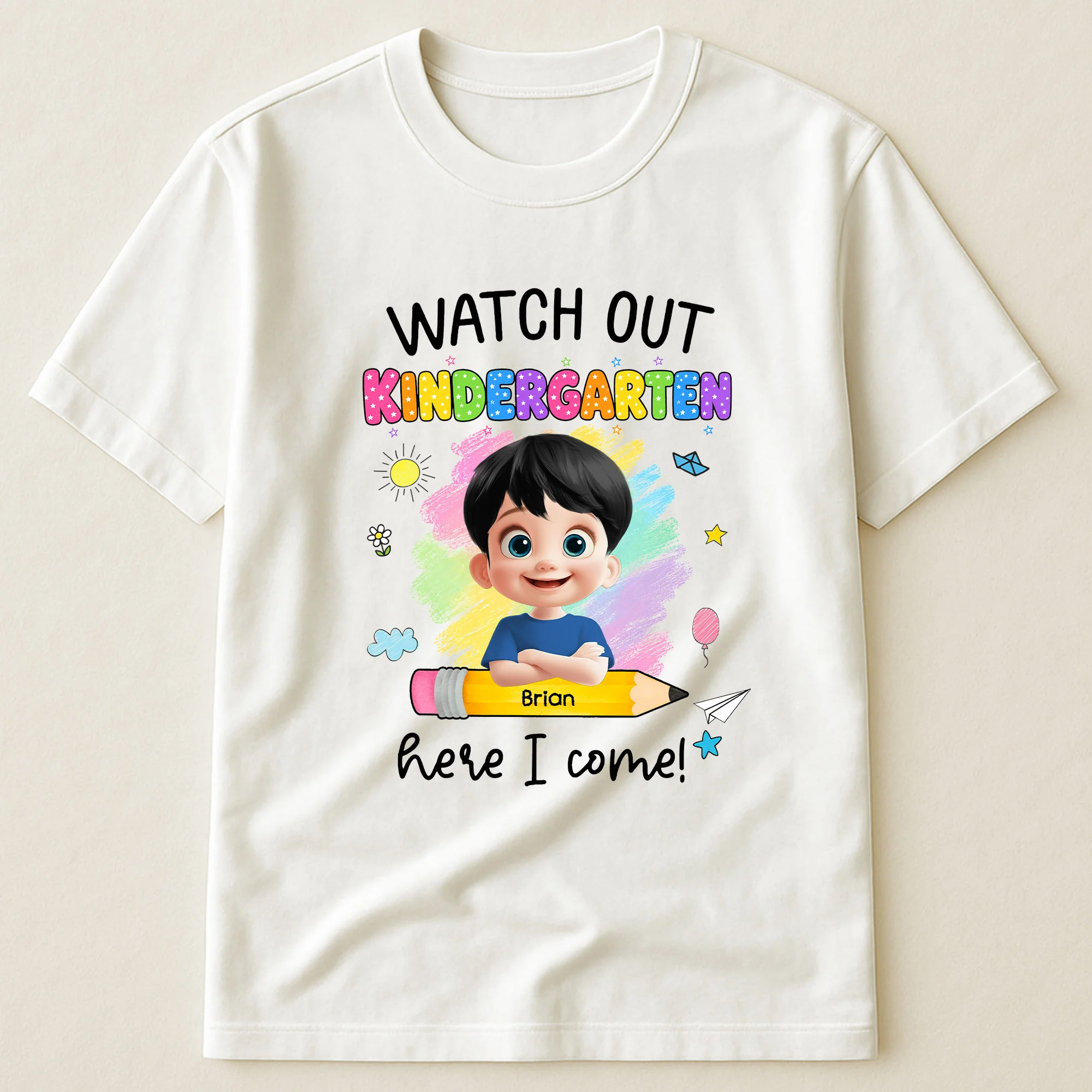 Watch Out Kindergarten Here I Come - Personalized Shirt - Image 3