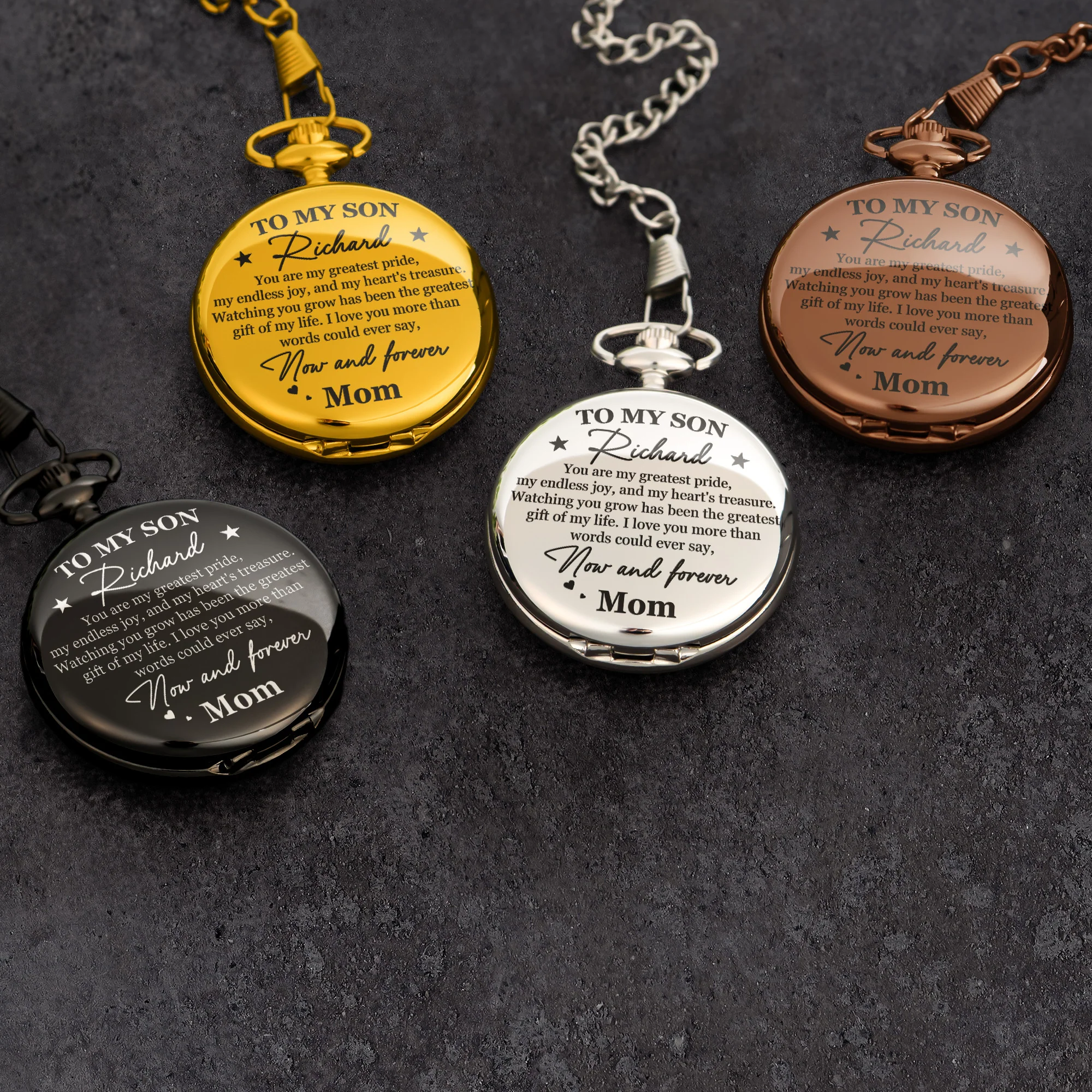 Watching You Grow Has Been The Greatest Gift Of My Life - Personalized Pocket Watch - Image 3