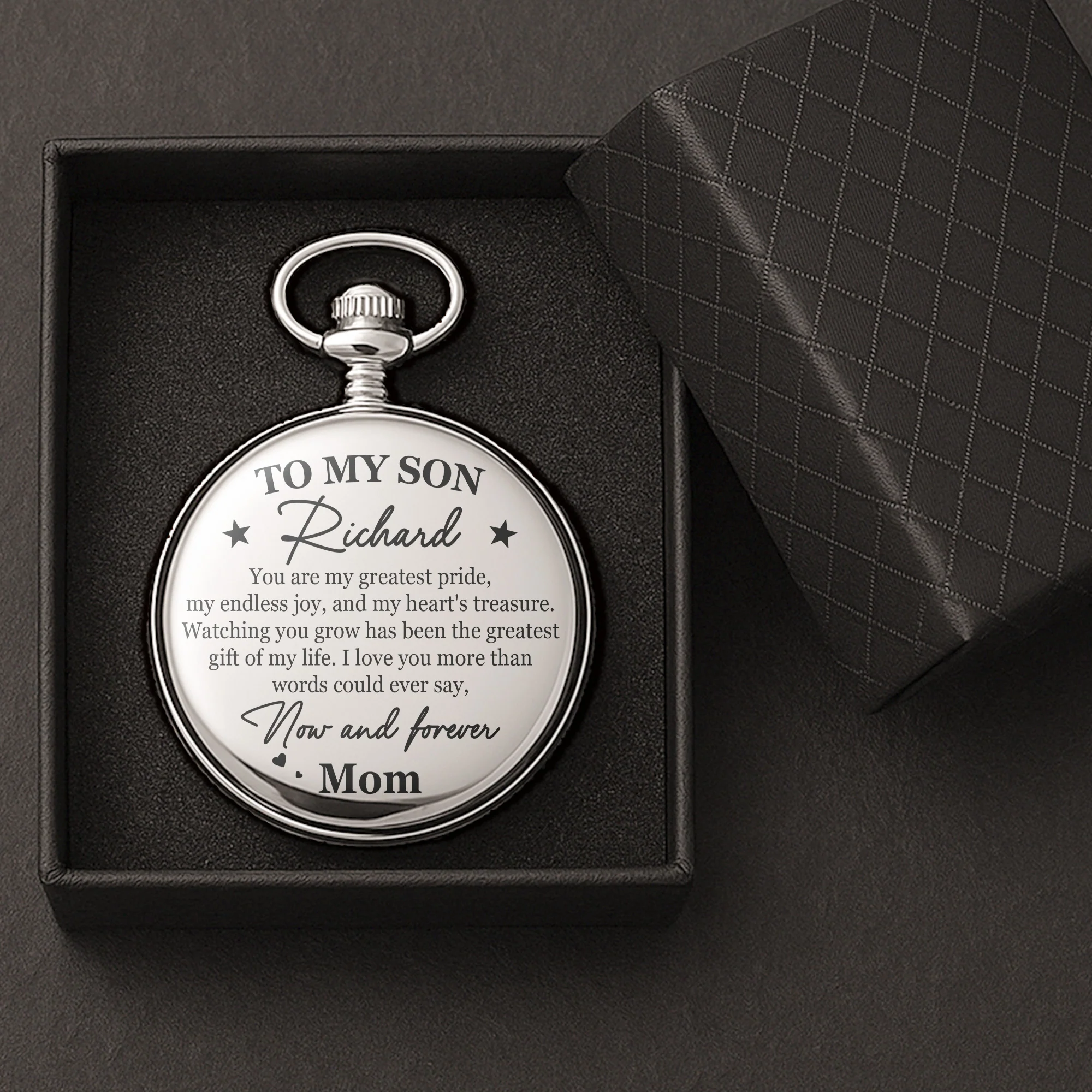 Watching You Grow Has Been The Greatest Gift Of My Life - Personalized Pocket Watch - Image 4