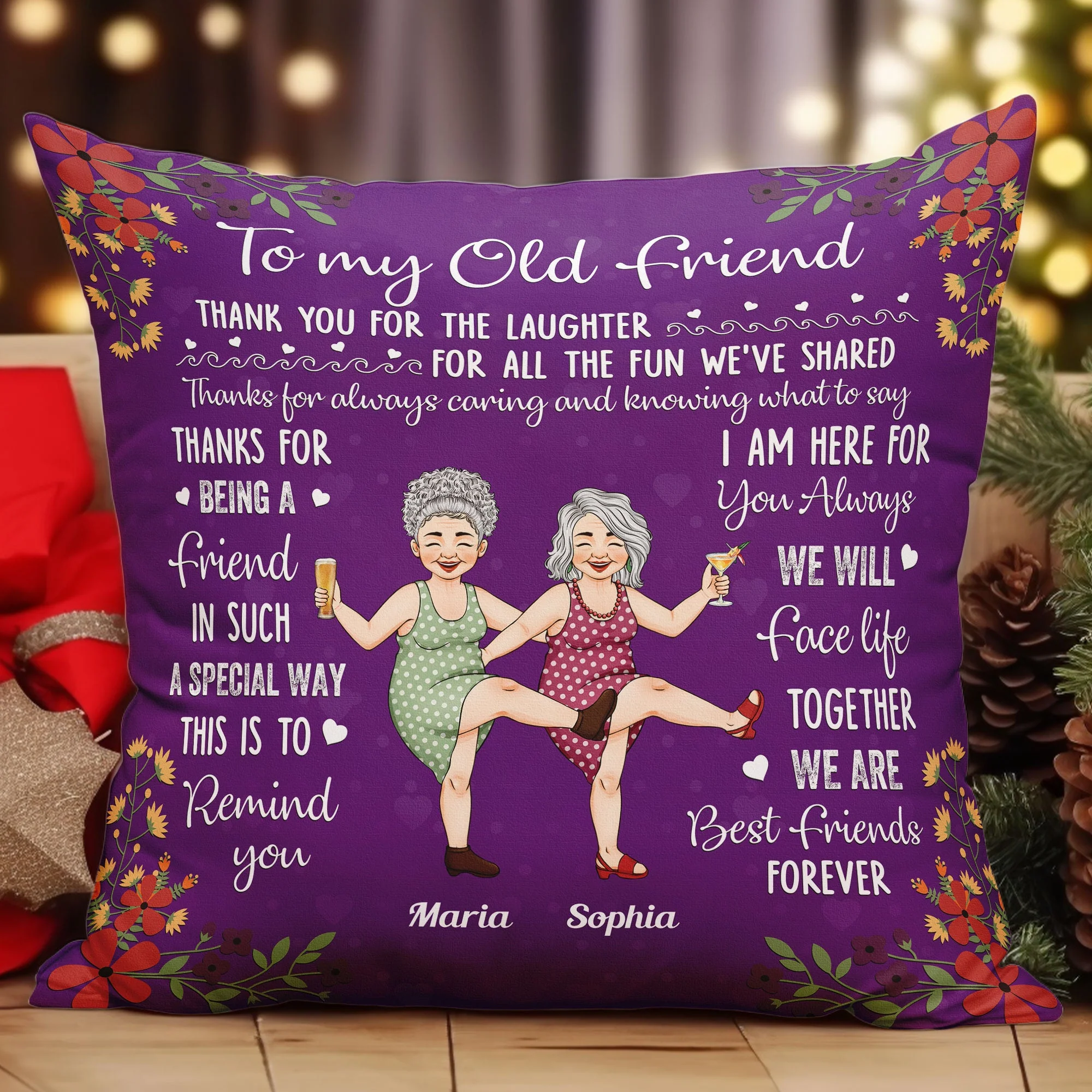 We Are Best Friends Forever - Personalized Pillow (Insert Included) - Image 2