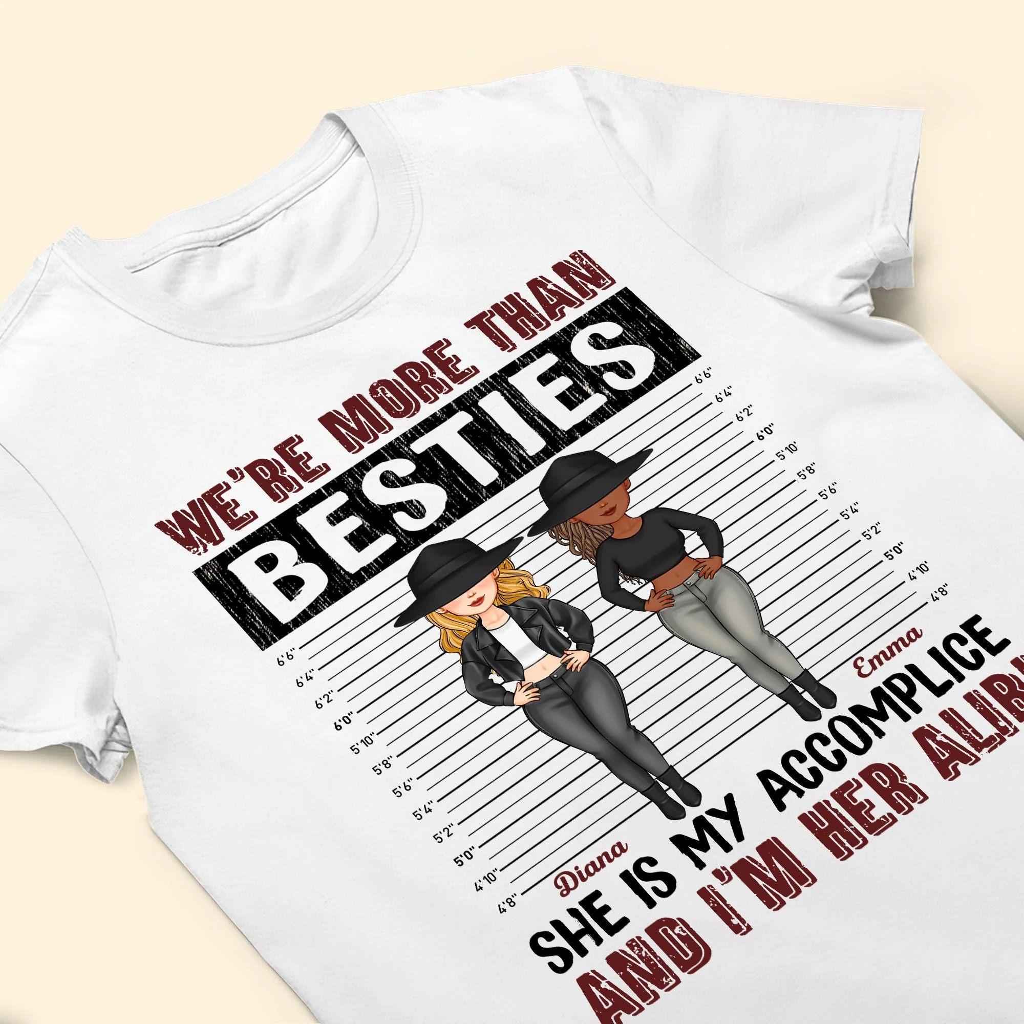 We Are More Than Besties - Personalized Shirt - Image 3