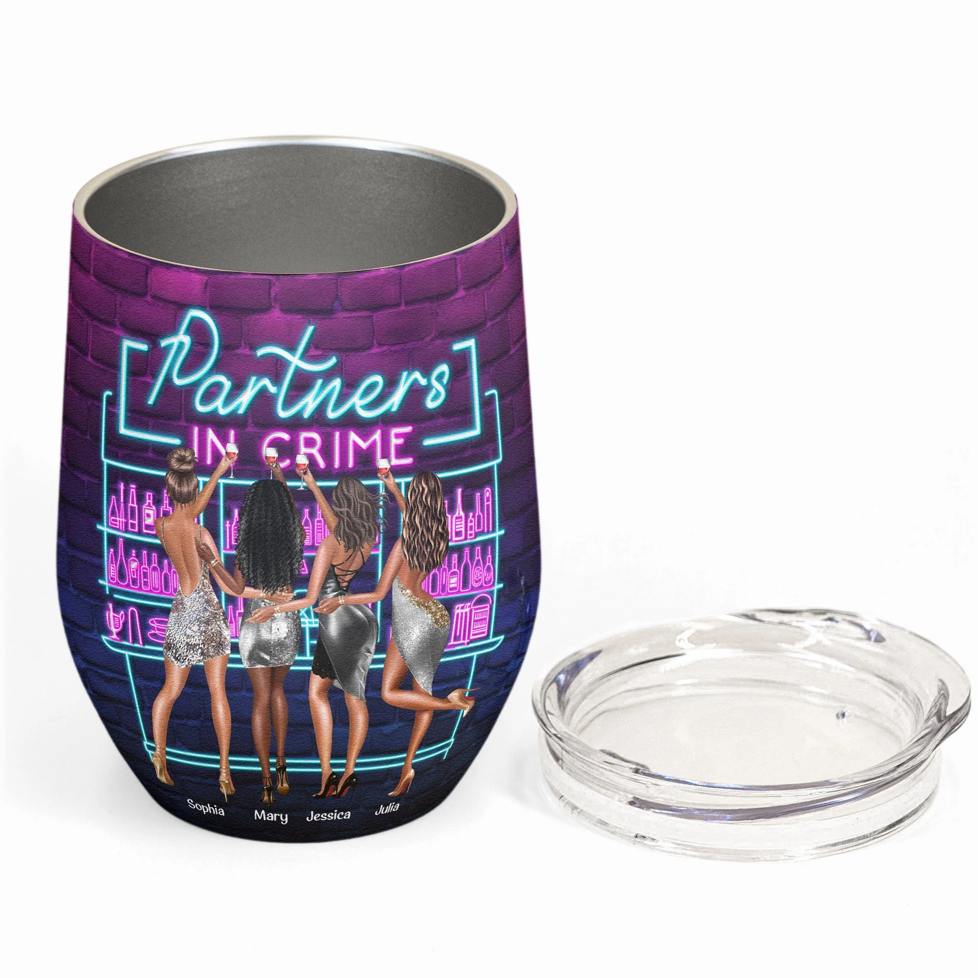 We Go Together - Personalized Wine Tumbler - Image 3