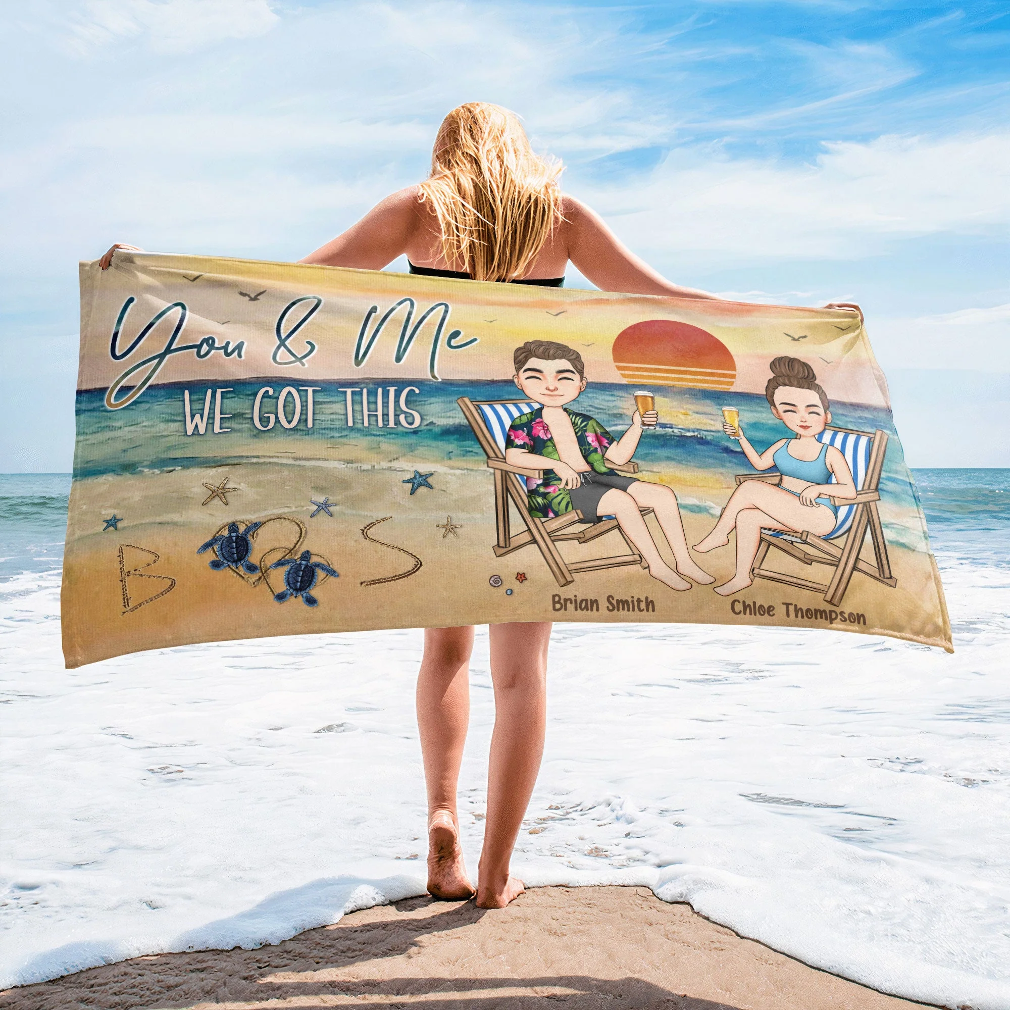 We Got This - Personalized Beach Towel - Image 2