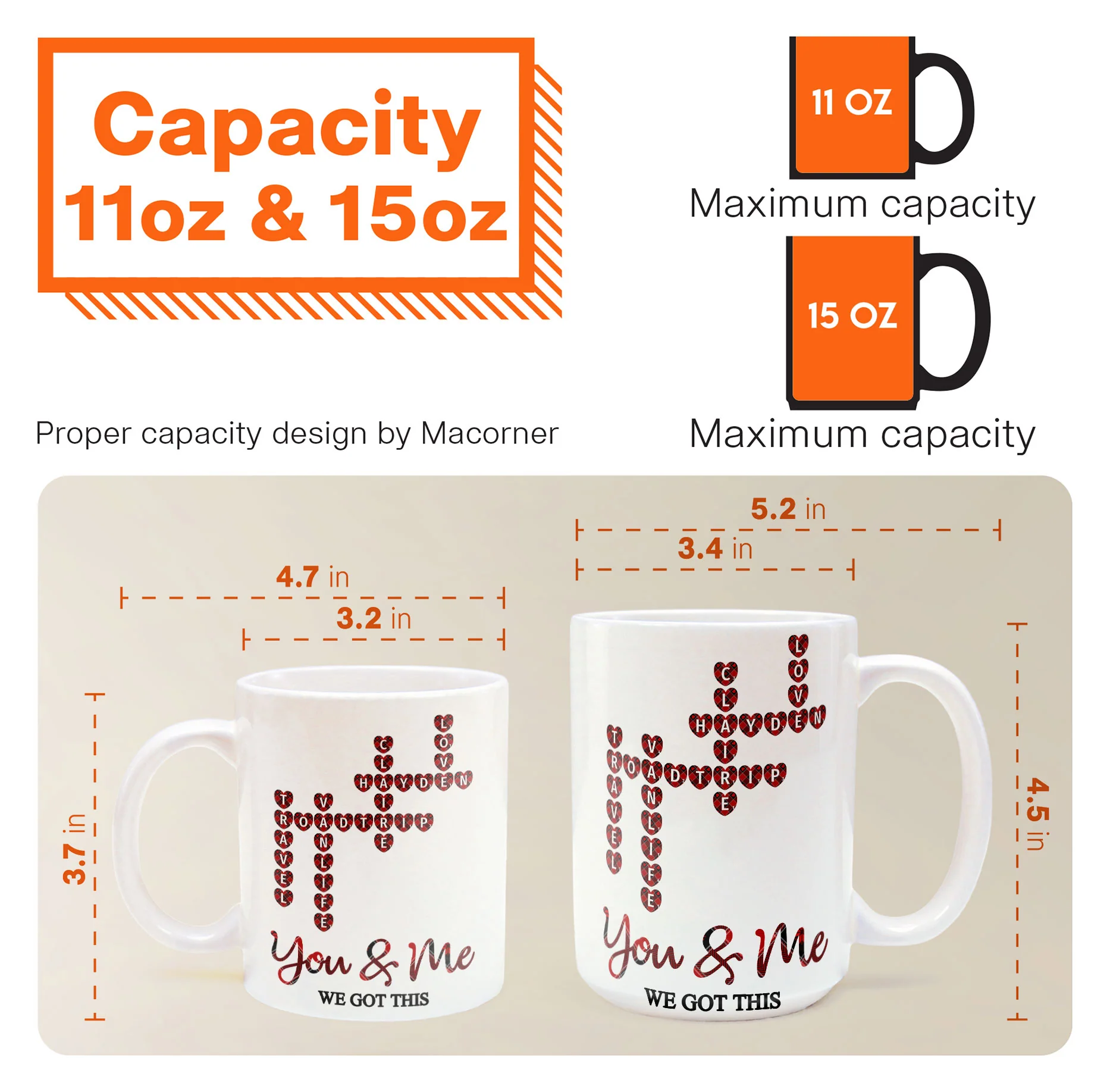 We Got This Scrabble Name Love - Personalized Mug - Image 5