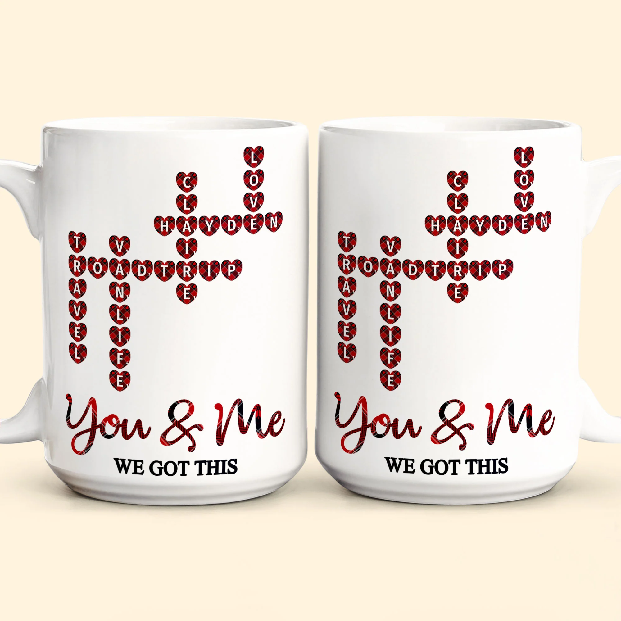 We Got This Scrabble Name Love - Personalized Mug - Image 6