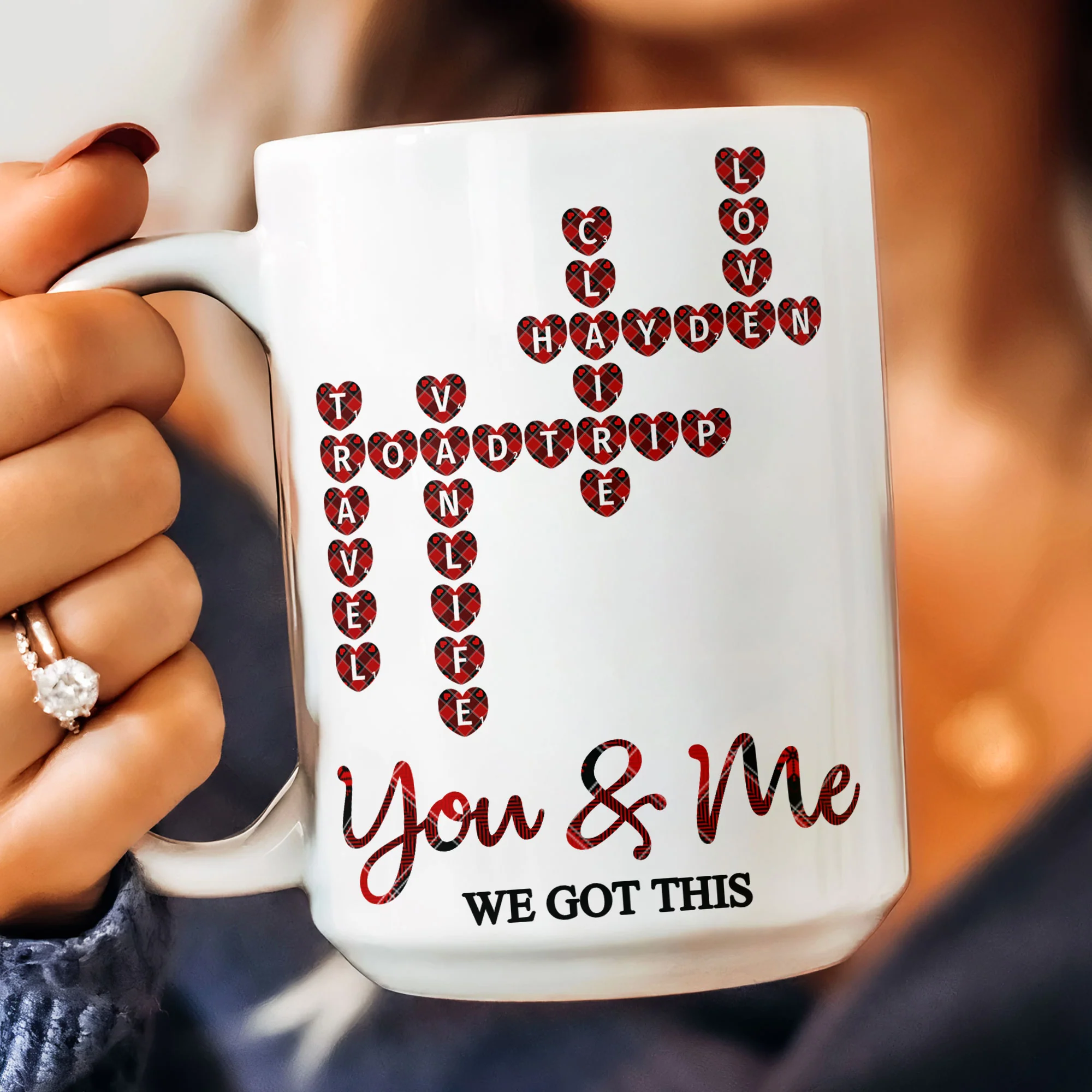 We Got This Scrabble Name Love - Personalized Mug - Image 8