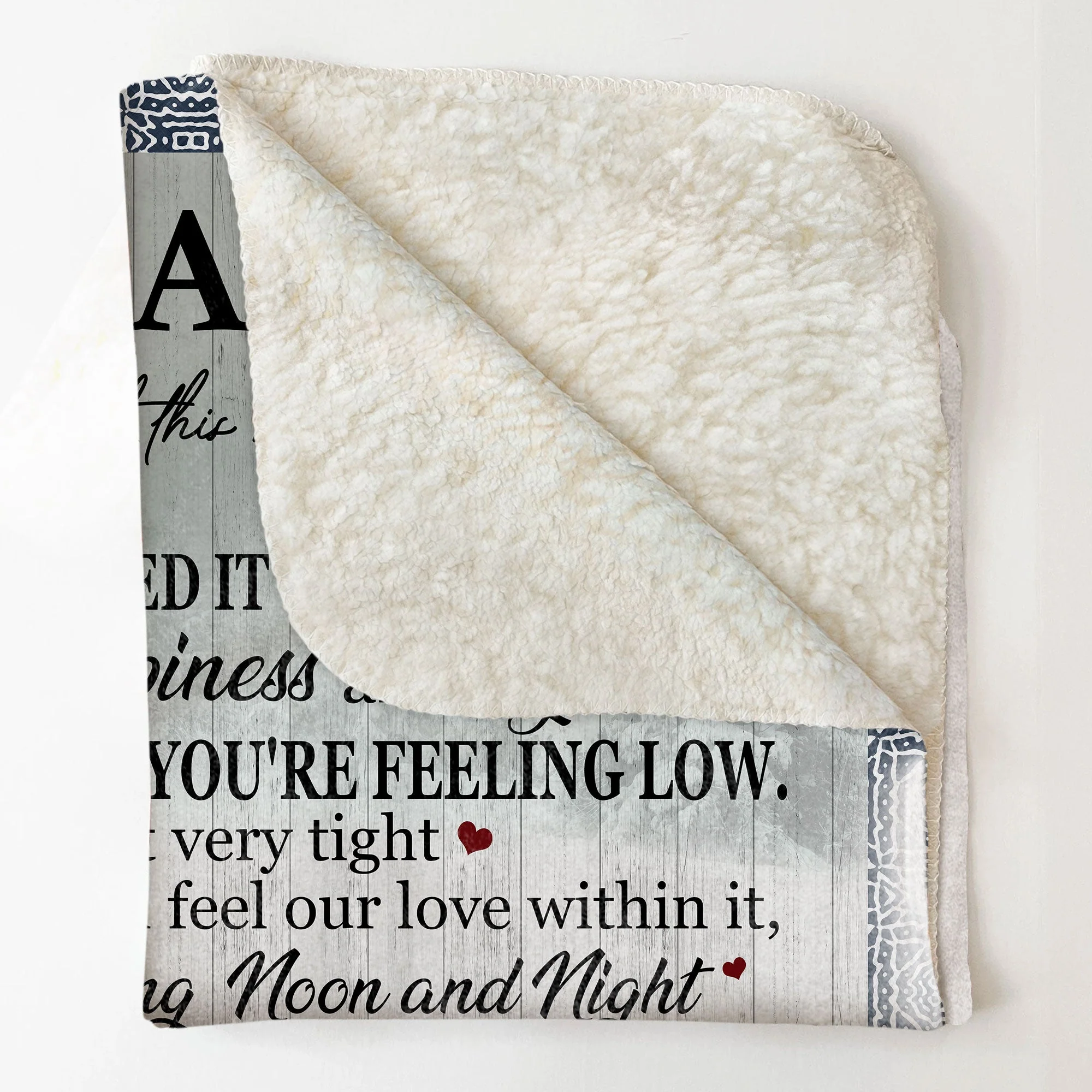 We Hugged This Blanket - Personalized Blanket - Image 4
