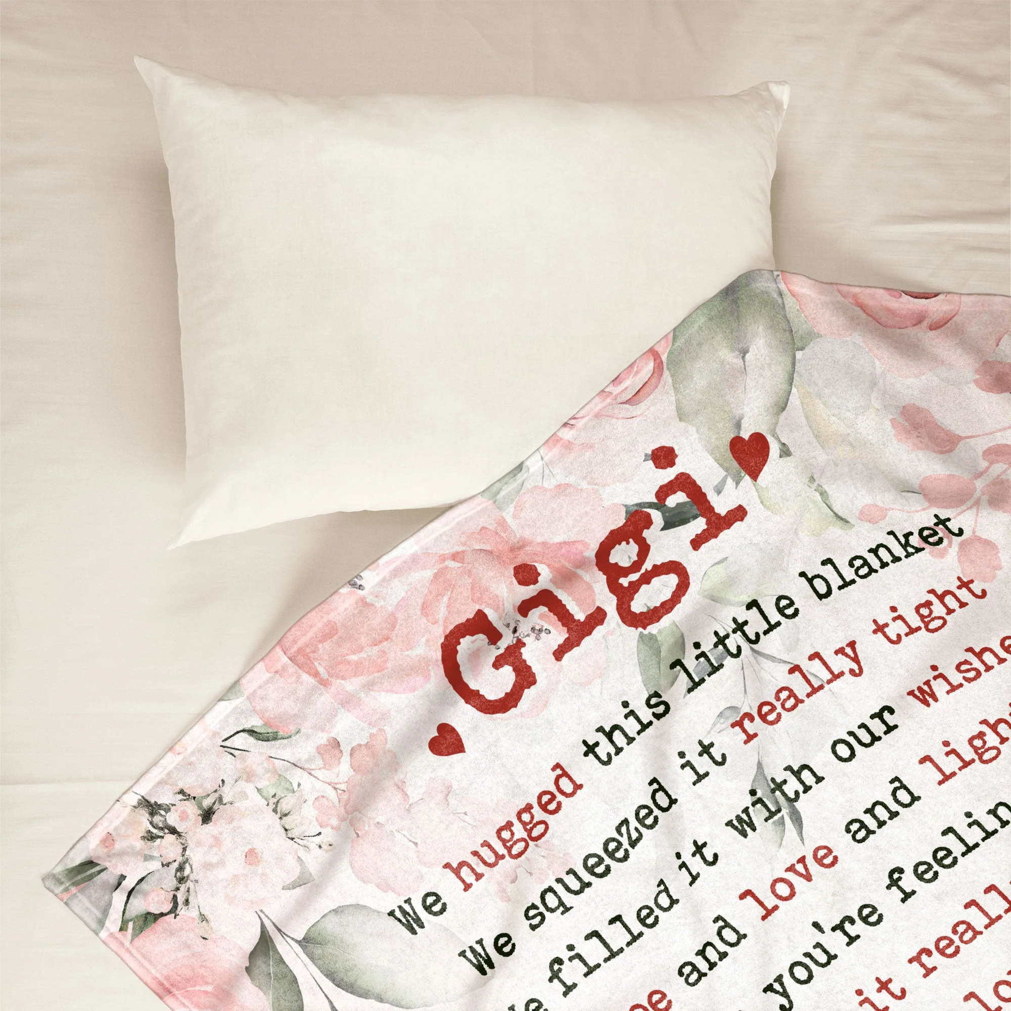 We Hugged This Little Blanket - From 15 Up To 21 Kids - Personalized Blanket - Birthday Mother's Day Gift For Grandma, Nana, Mom - Gift From Grandkids - Image 2