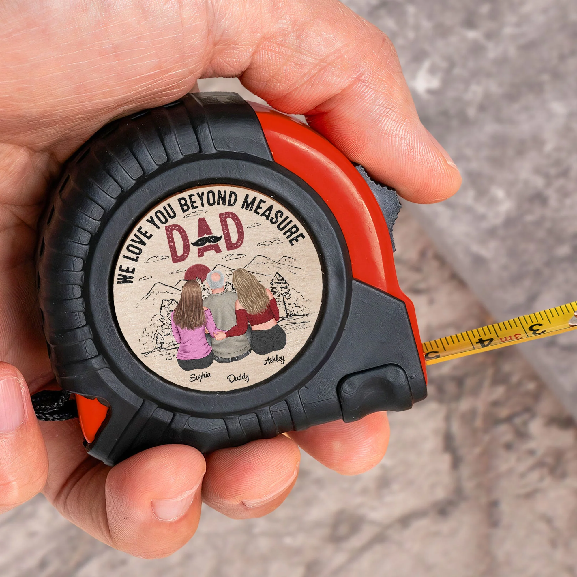 We Love You Beyond Measure - Personalized Tape Measure - Image 2