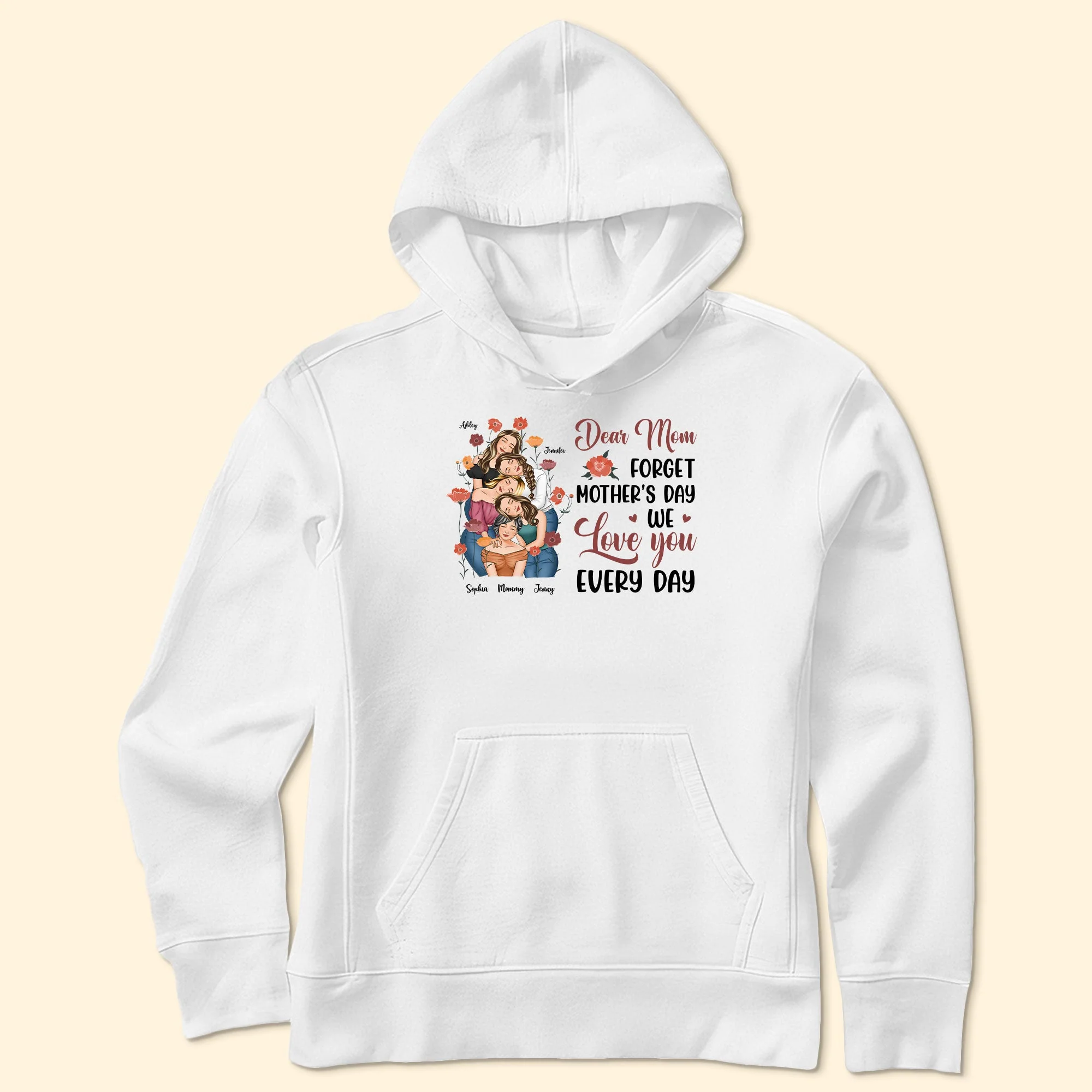 We Love You Every Day Mom - Personalized Shirt - Image 5