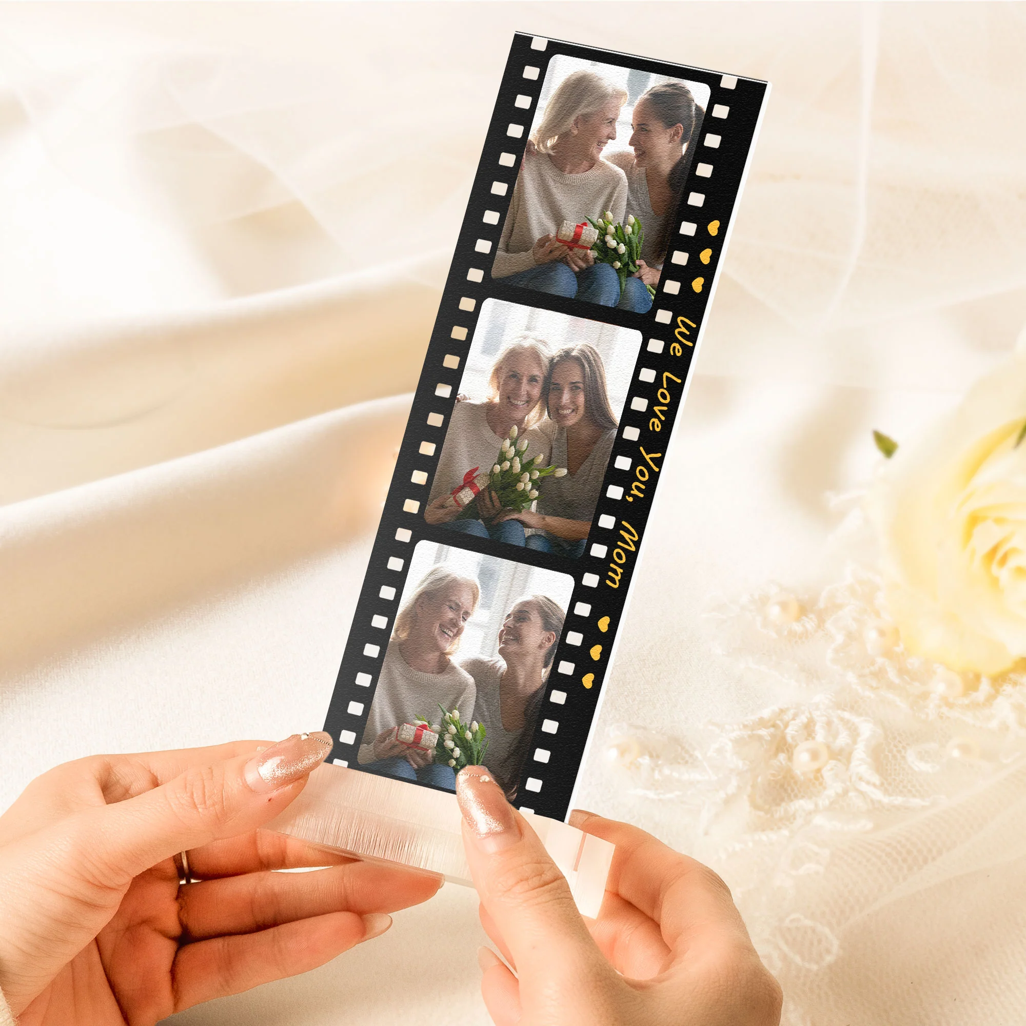 We Love You Mom - Custom Acrylic Photo Film Strip - Image 4