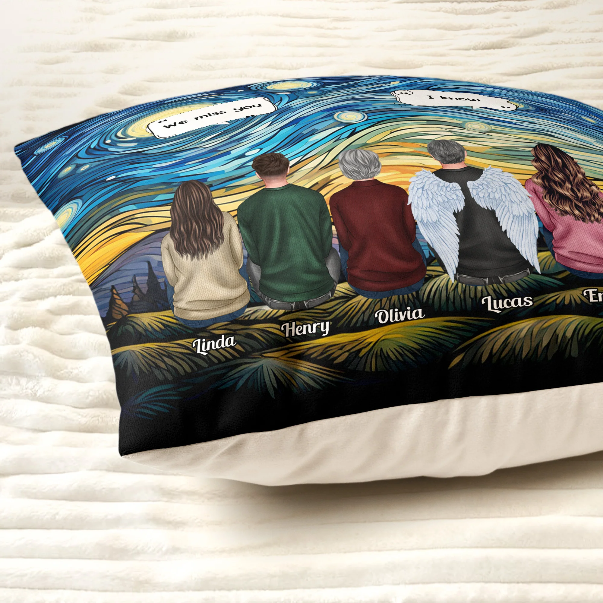 We Miss You I'm Always With You Memorial Gift - Personalized Pillow (Insert Included) - Image 3