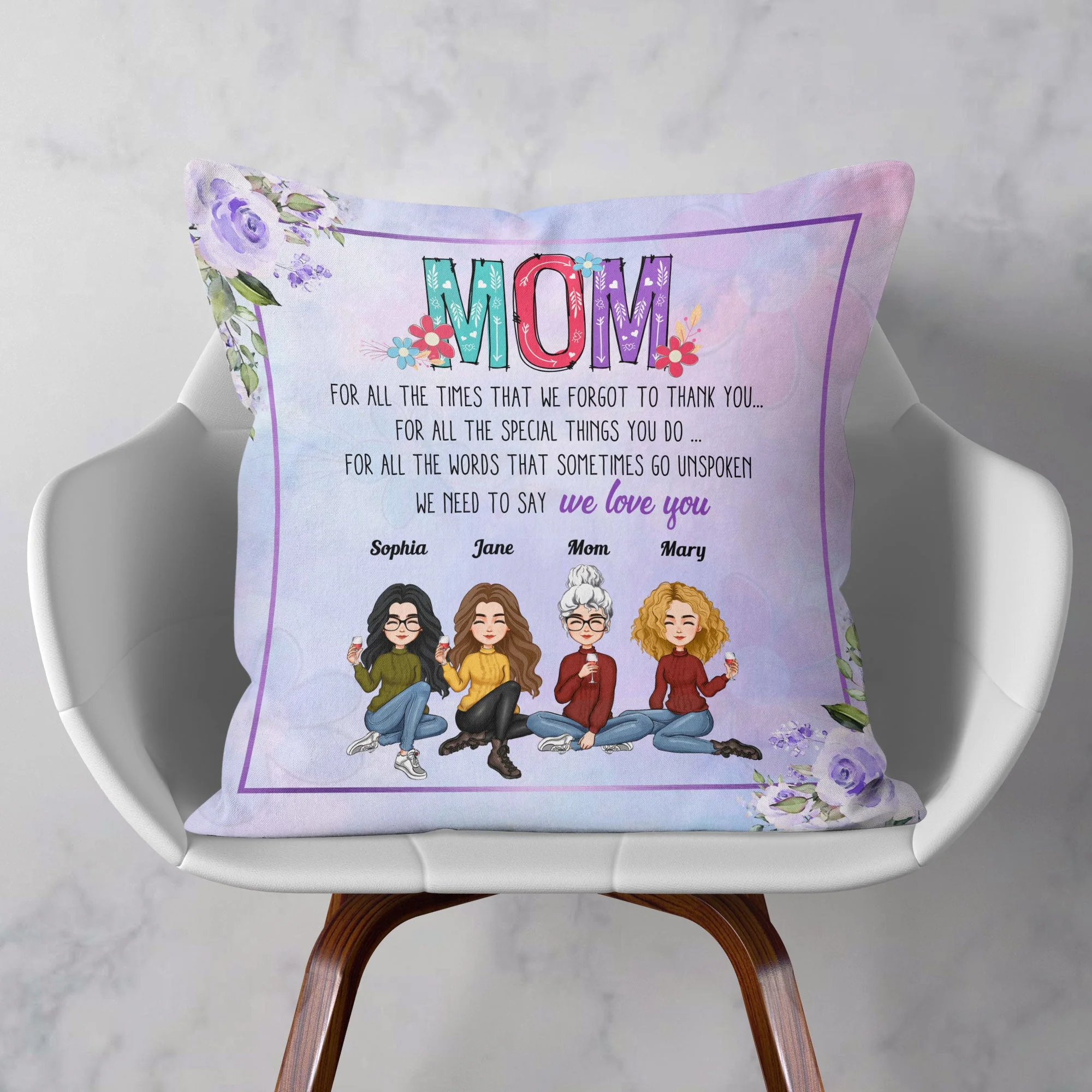 We Need To Say We Love You - Personalized Pillow (Insert Included) - Image 2