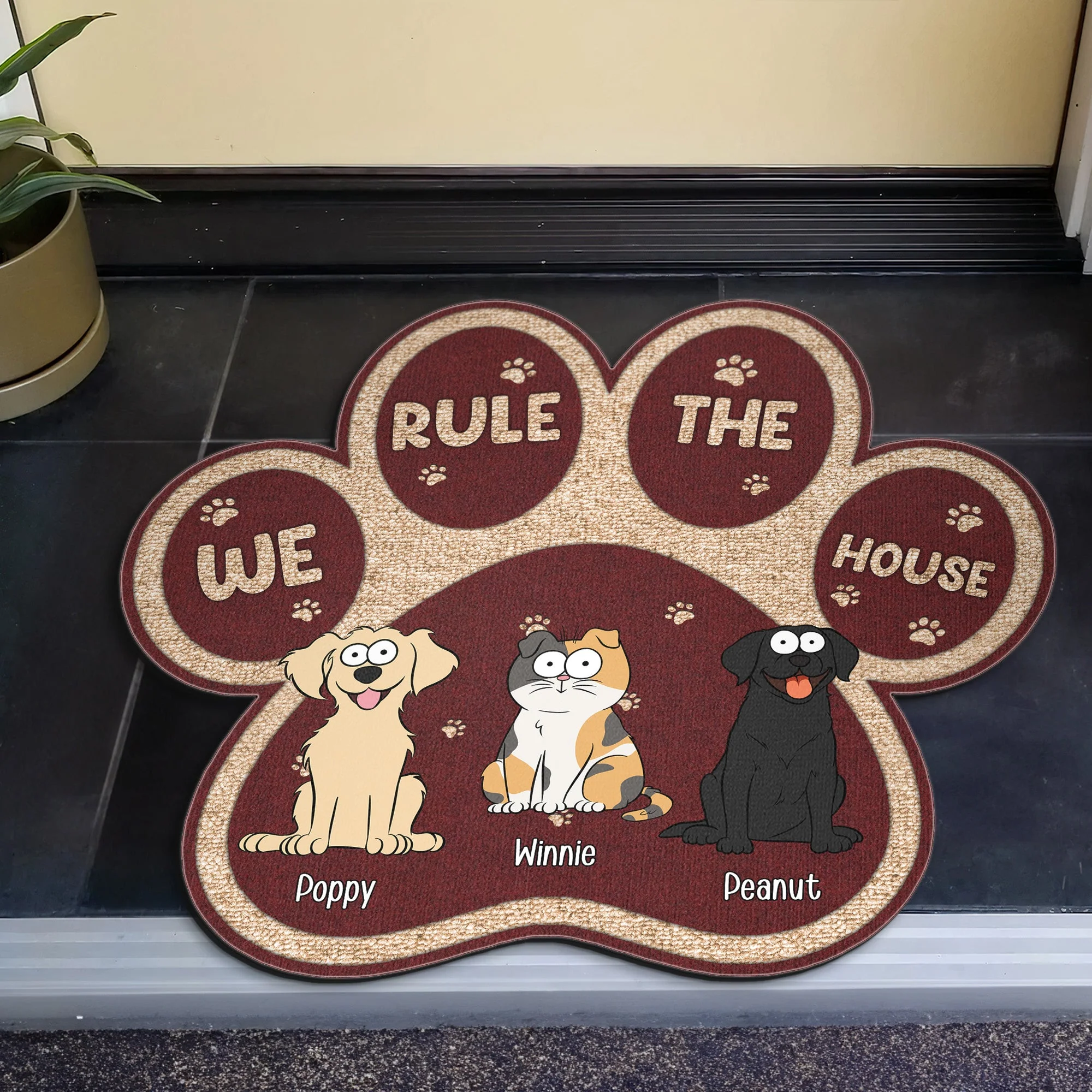 We Rule The House - Personalized Doormat - Image 3