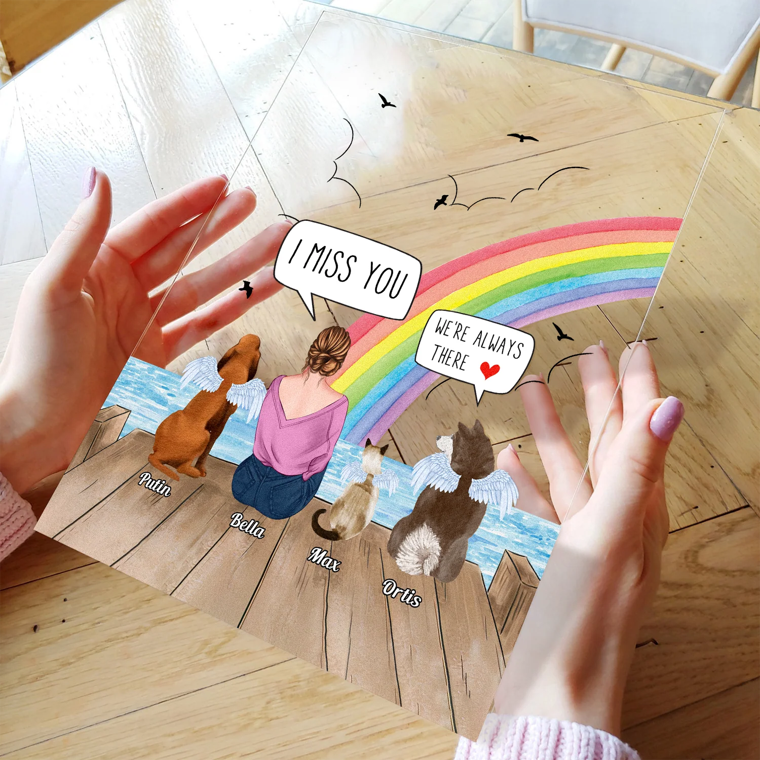 We Still Talk About You - Personalized Acrylic - Memorial Gift For Dog Owner, Grief Gift, Sympathy Gift For Dog Owners - Image 3