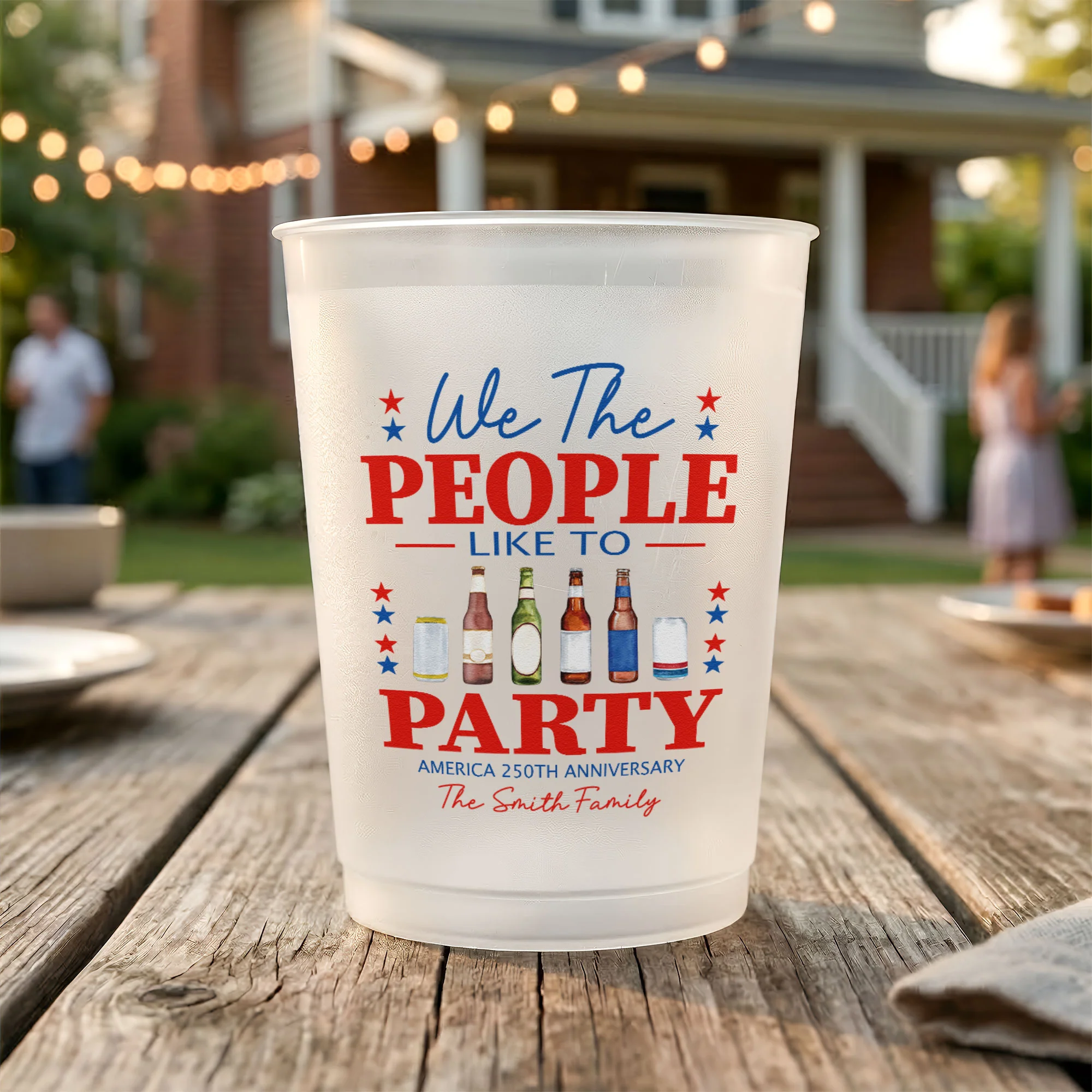 We The People Like To Party - Personalized Cups - Image 5
