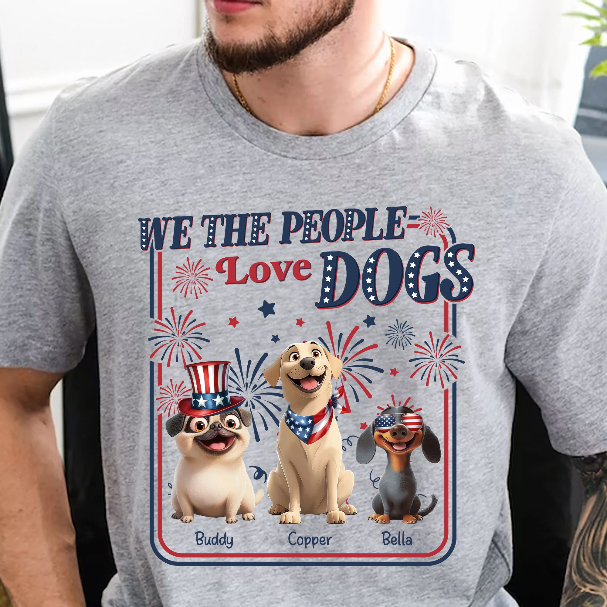 We The People Love Dogs - Personalized Shirt - Image 2