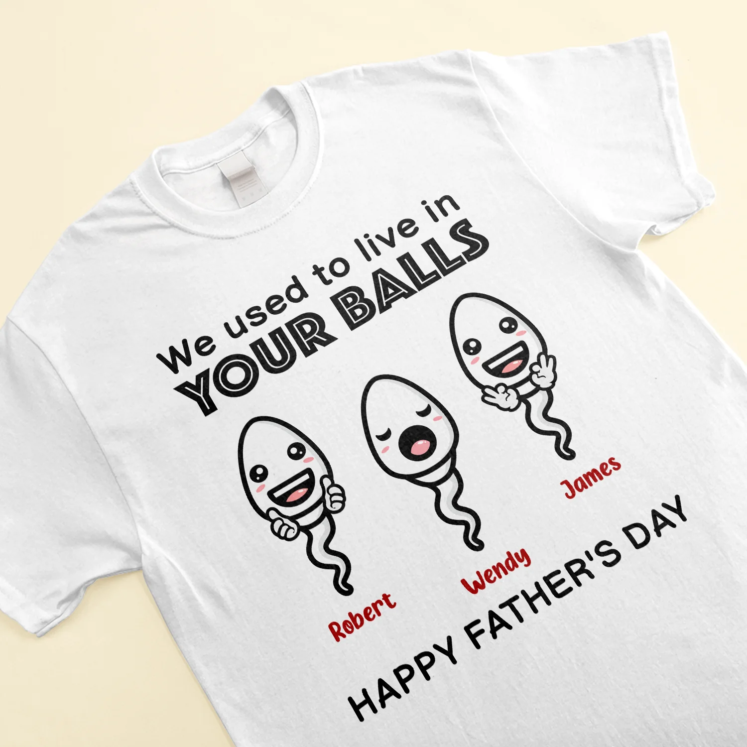 We Used To Live In Your Balls - Personalized Shirt - Image 3
