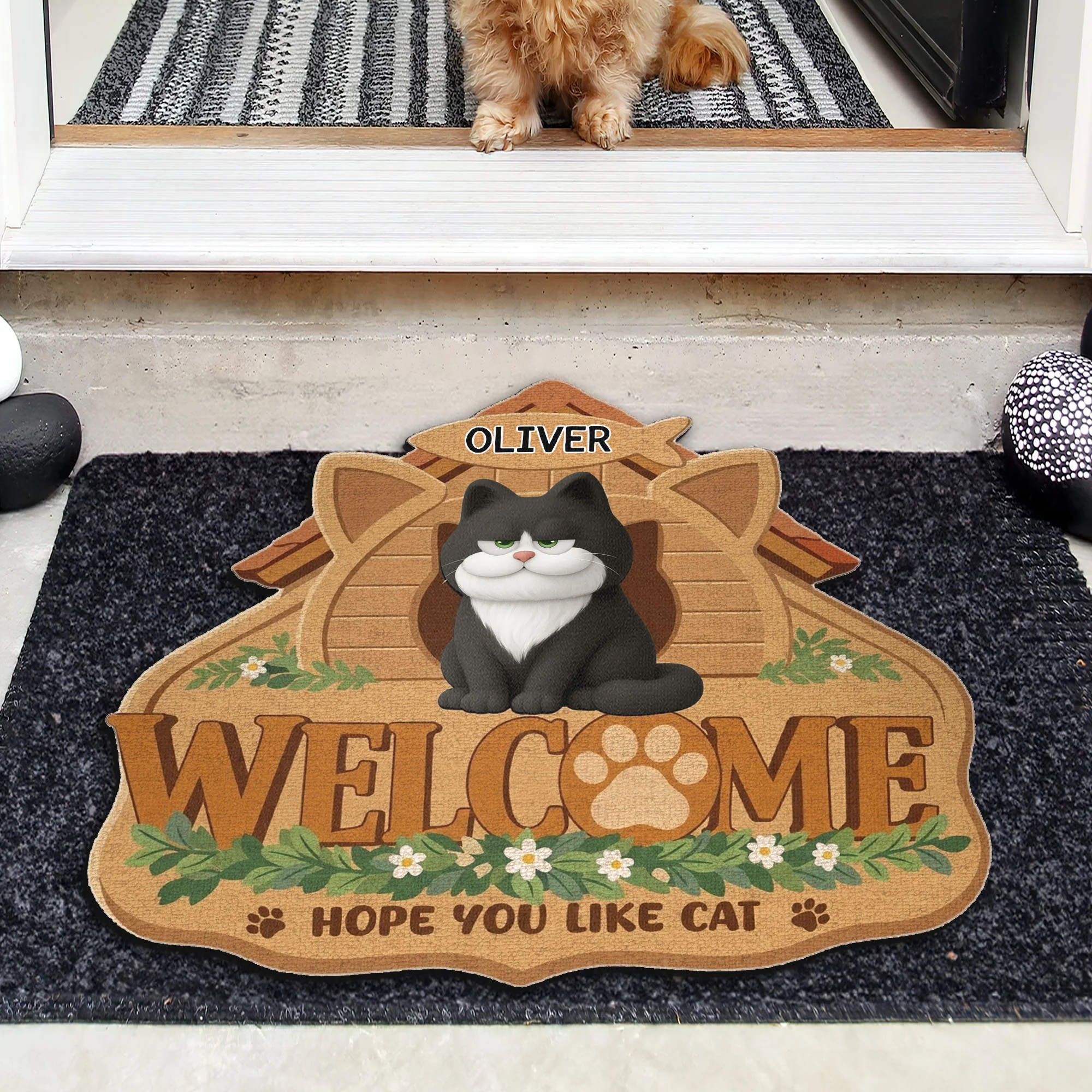 Welcome Home For Pet Lovers - Personalized Doormat - Image 4