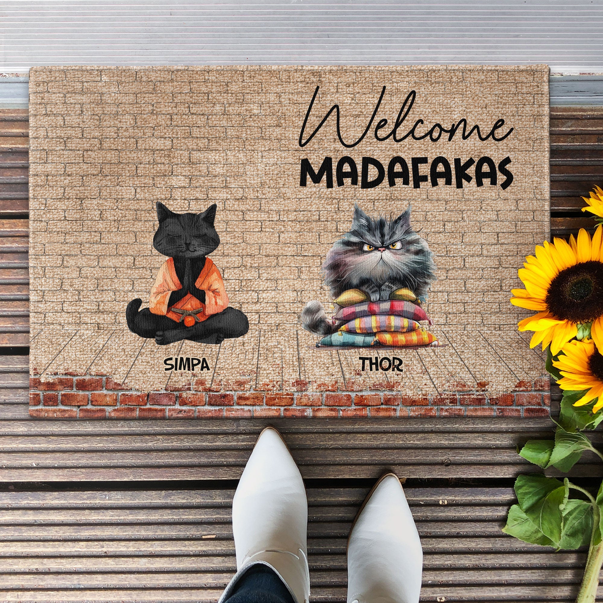 Welcome Madafakas - Personalized Doormat - Image 4