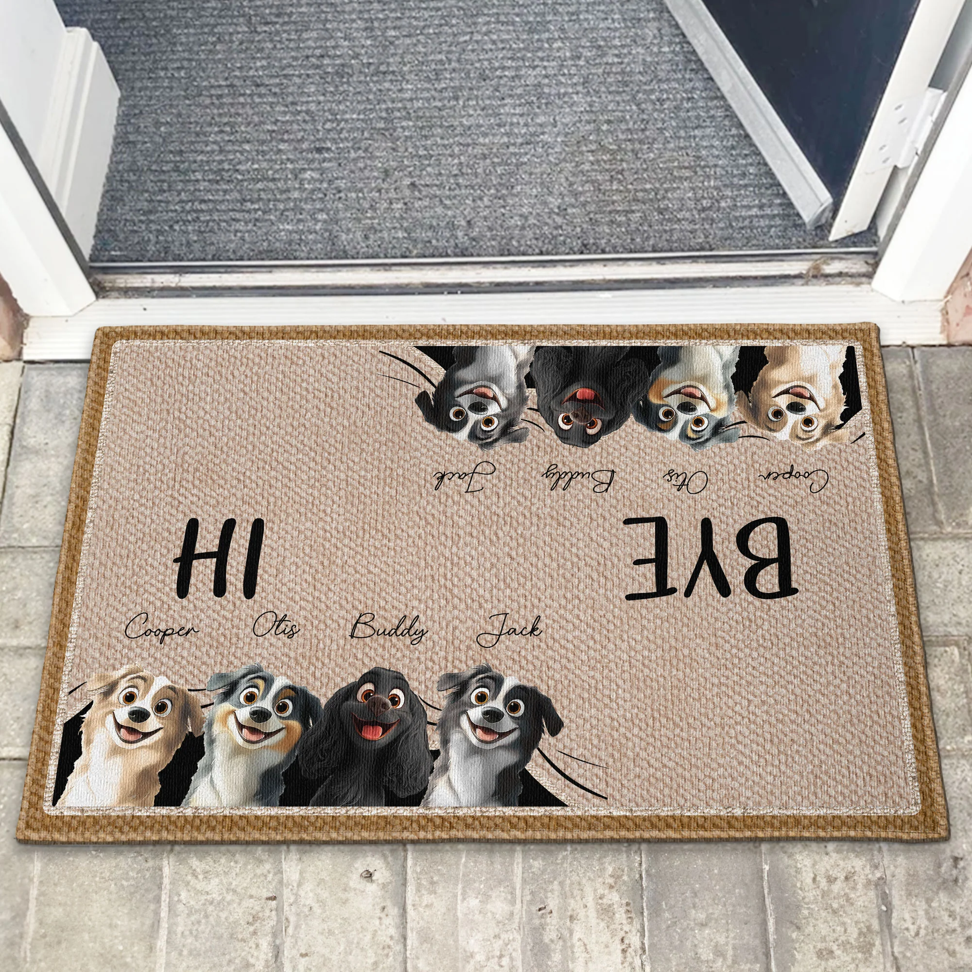Welcome Mat For Dog Lover - Personalized Doormat - Image 4