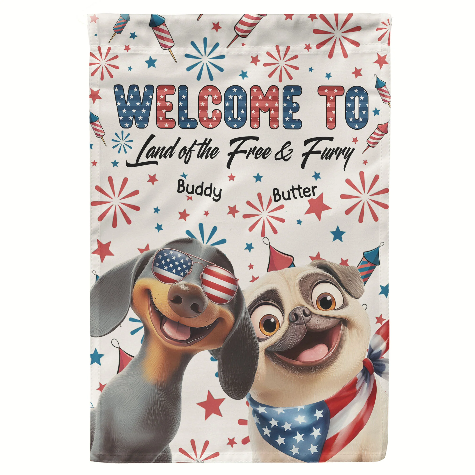 Welcome - Personalized Flag - Image 2