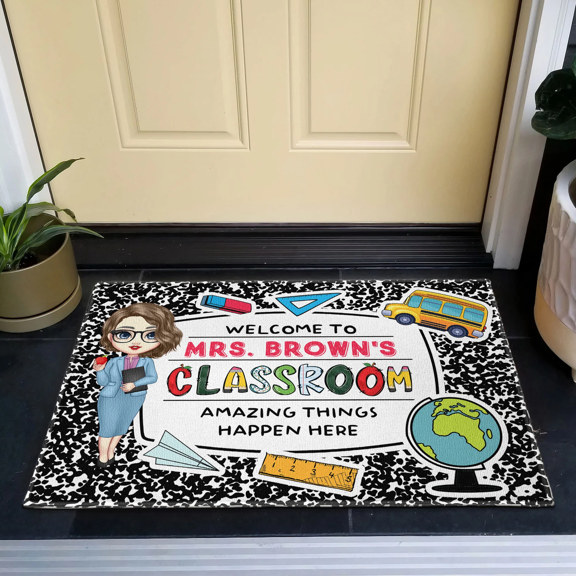 Welcome To My Classroom - Personalized Doormat - Image 5