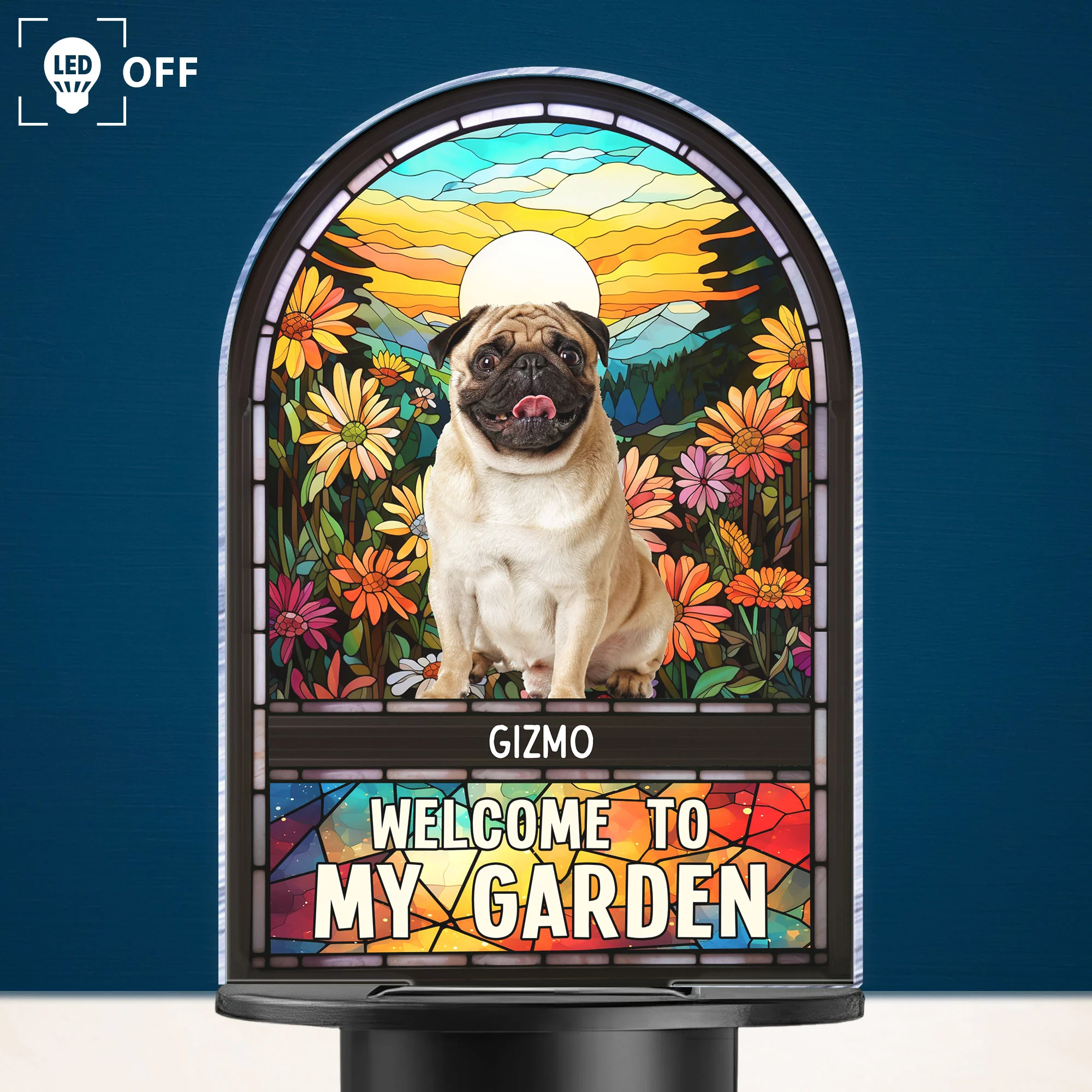 Welcome To My Garden - Personalized Photo Solar Light - Image 5